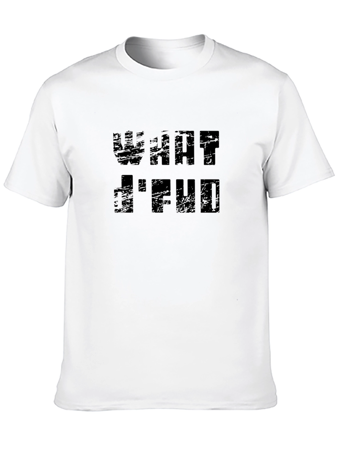 Edgy What Id FUD Graphic Tee - Black