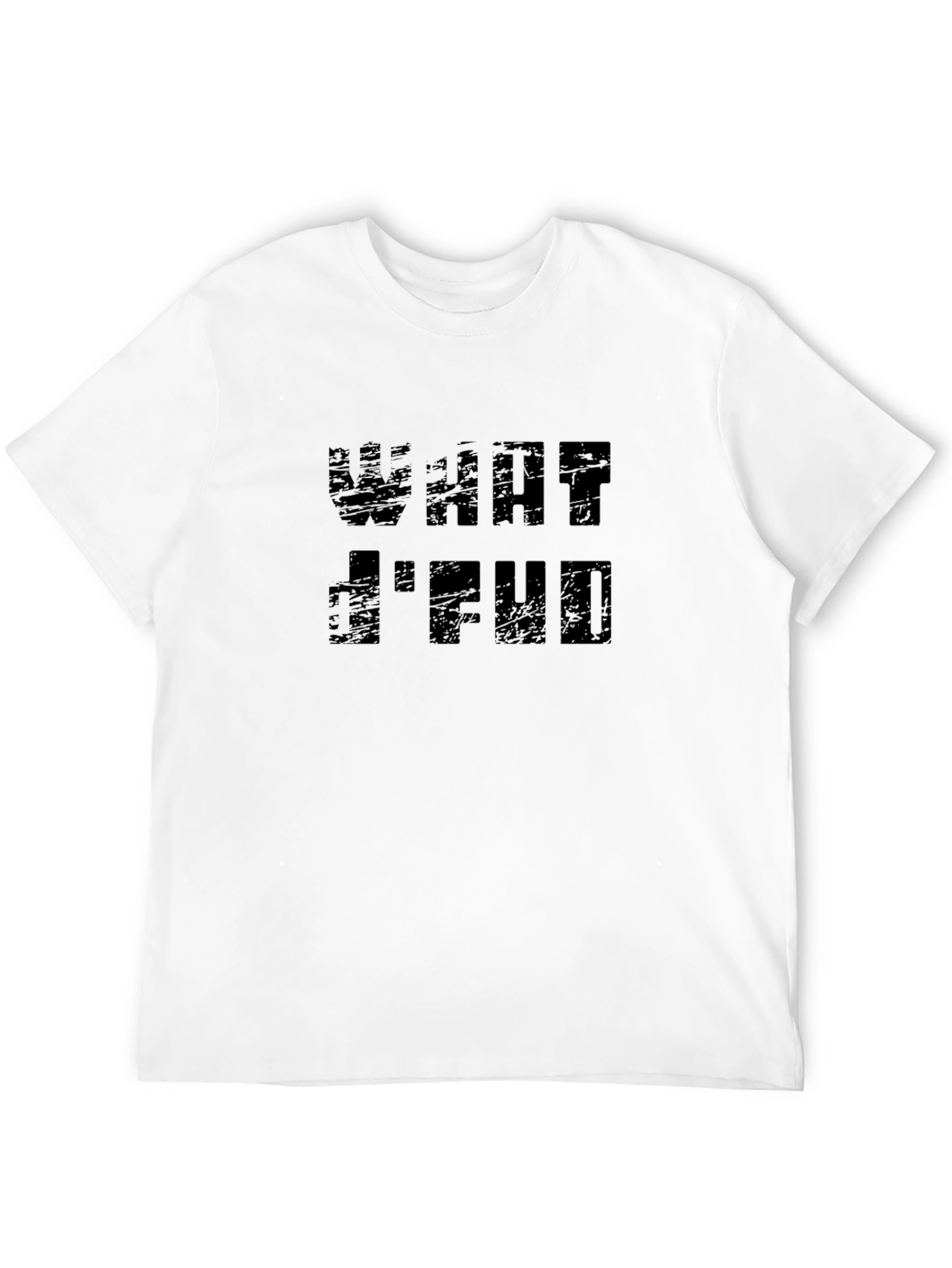 Edgy What Id FUD Graphic Tee - Black