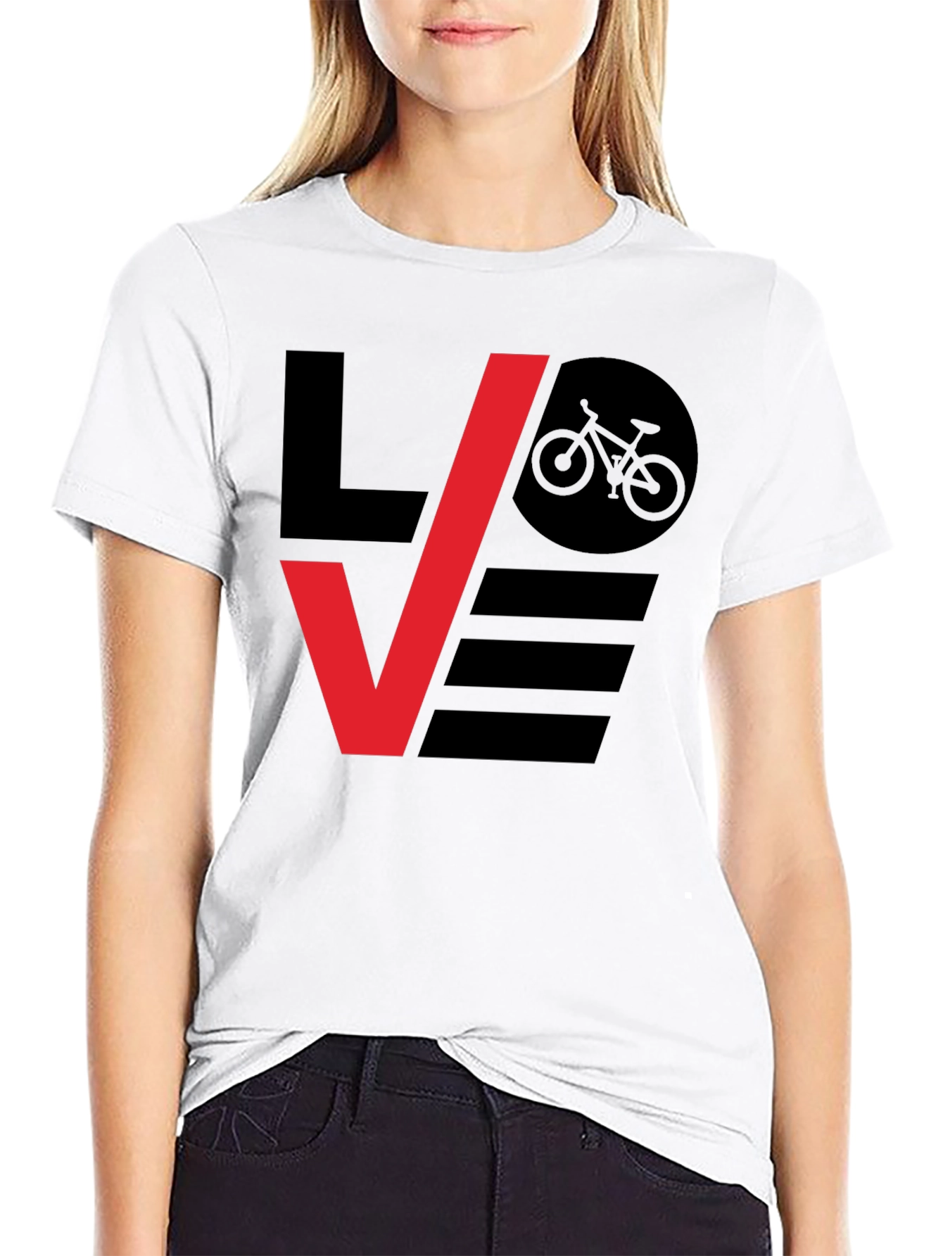 Love Biking Graphic Tee - Stylish Bicycle Lovers T-Shirt