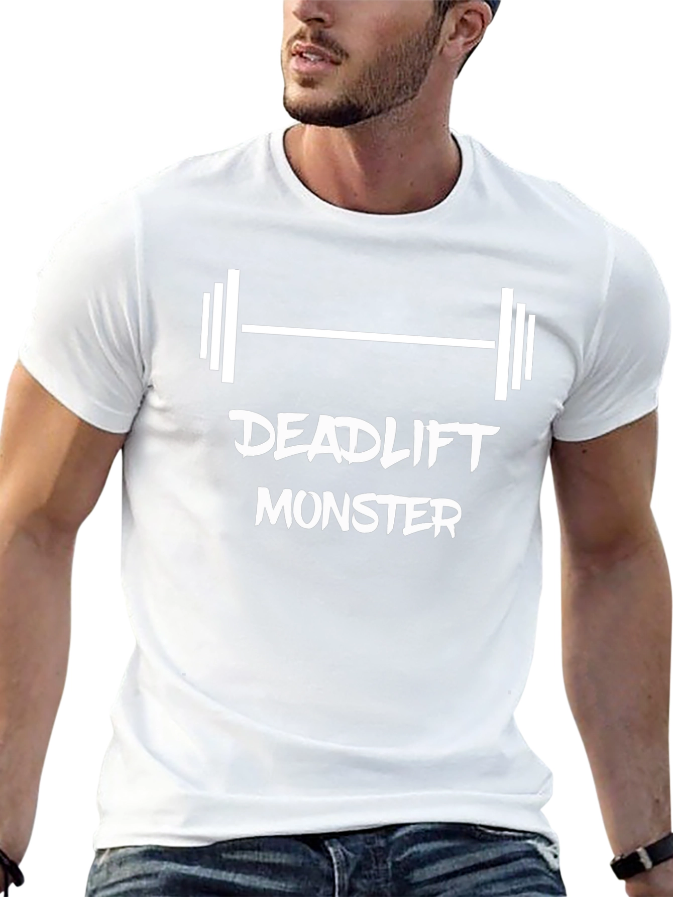 Deadlift Monster Graphic Tee - Gym Workout Shirt