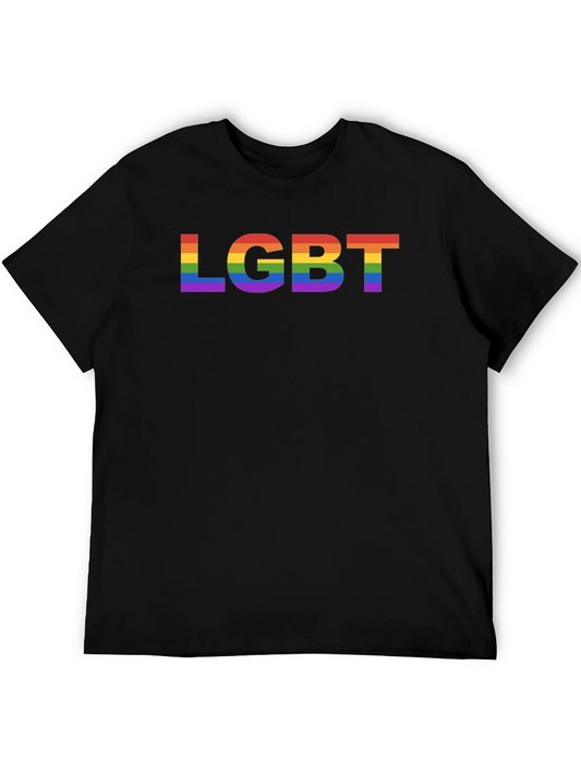 LGBT Pride Rainbow Black T-Shirt