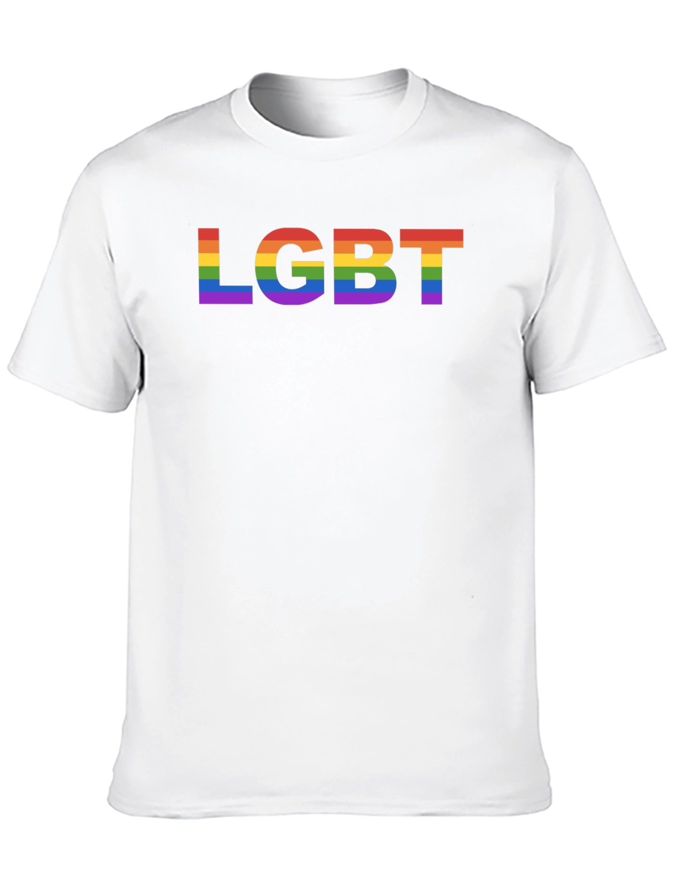 LGBT Pride Rainbow Black T-Shirt
