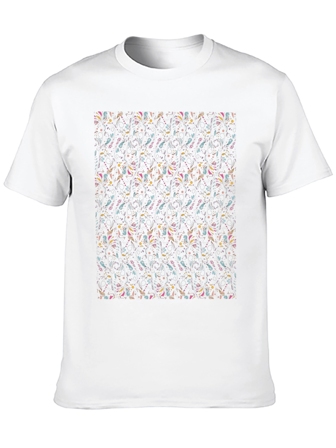 Funky Patterned Black Tee
