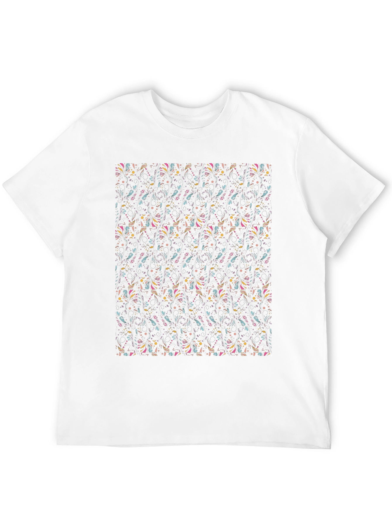 Funky Patterned Black Tee