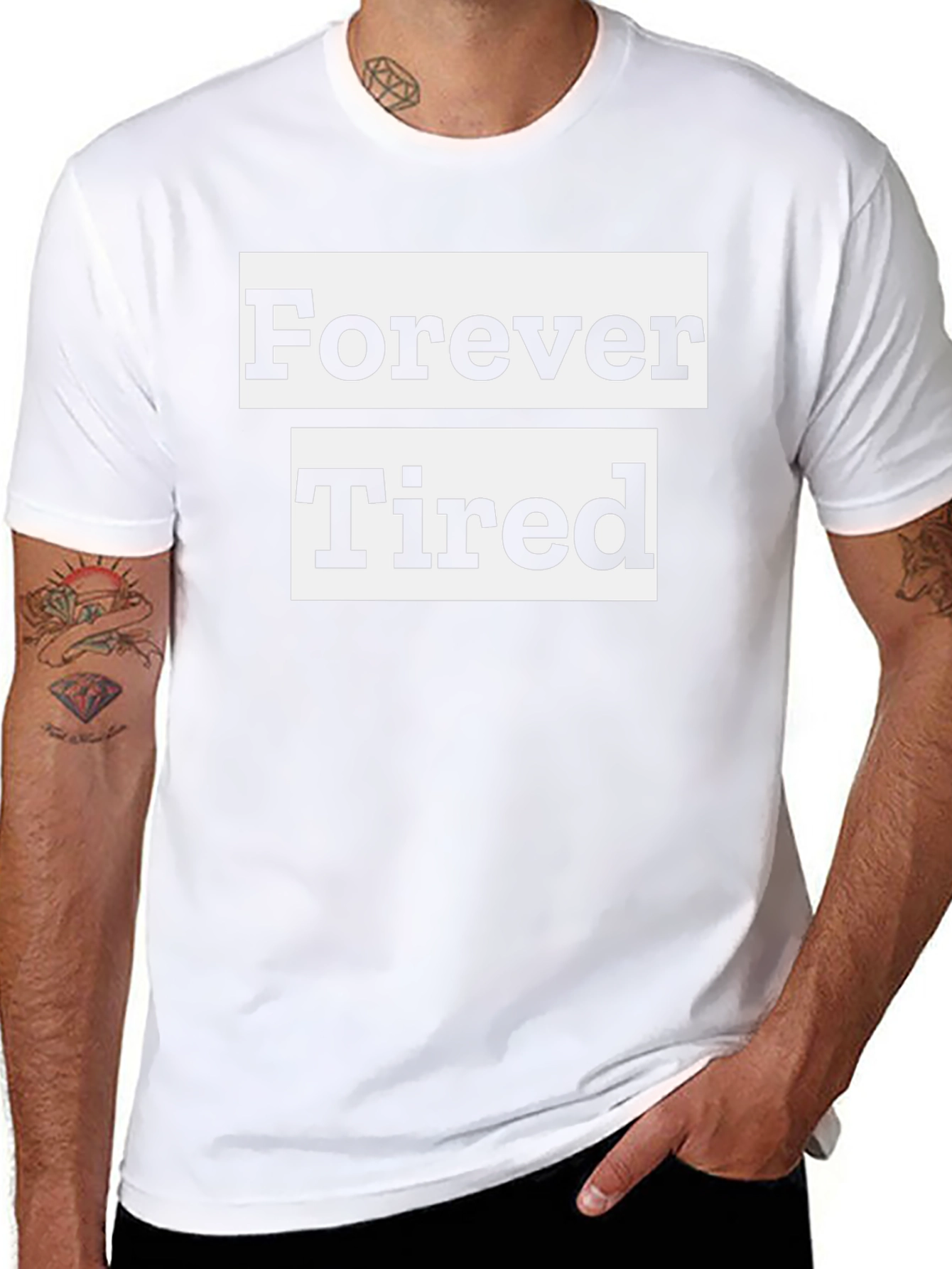 Forever Tired Graphic T-Shirt - Black
