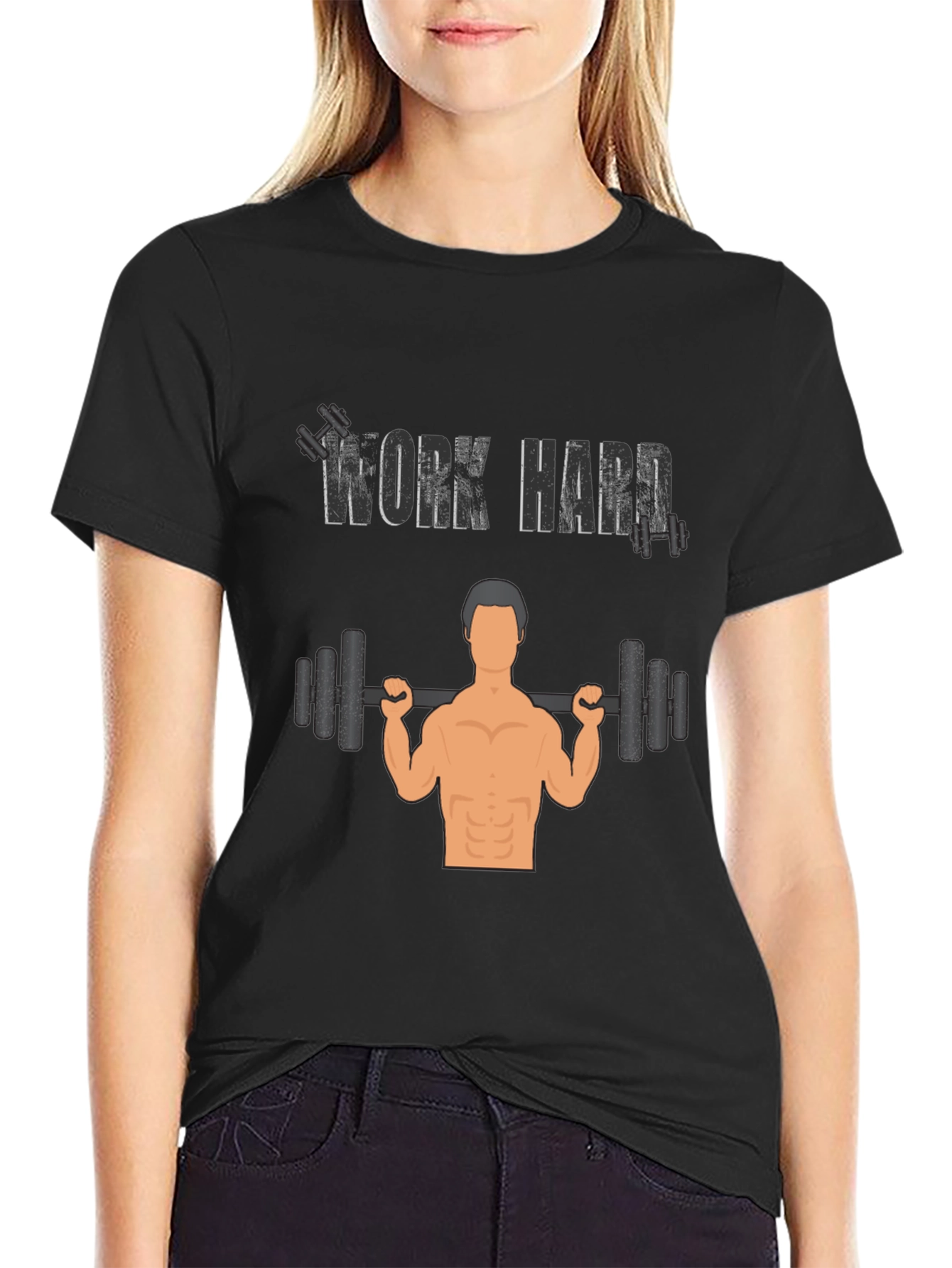 Work Hard Gym T-Shirt - Fitness Apparel