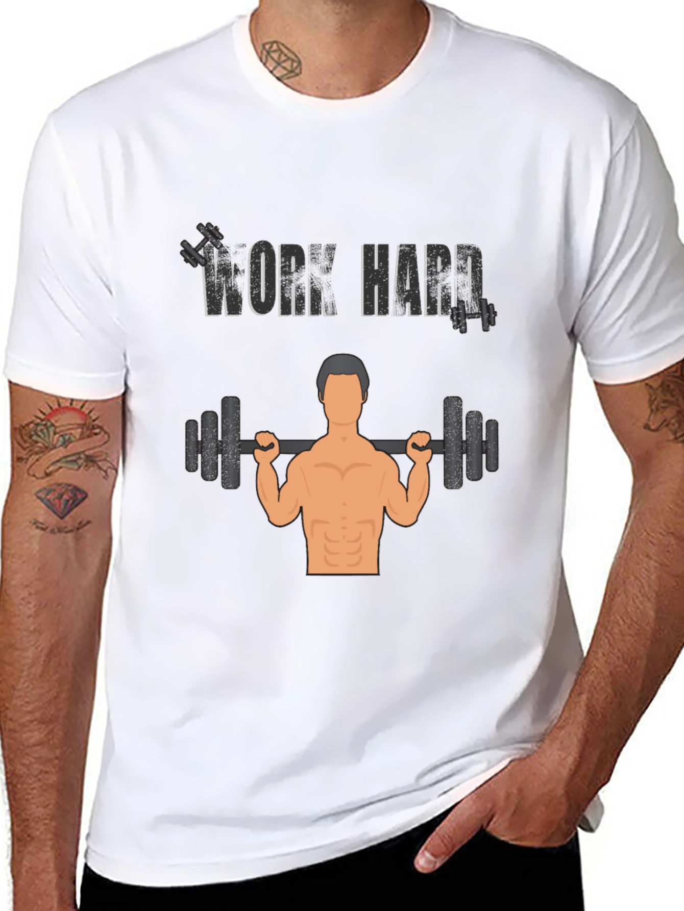 Work Hard Gym T-Shirt - Fitness Apparel
