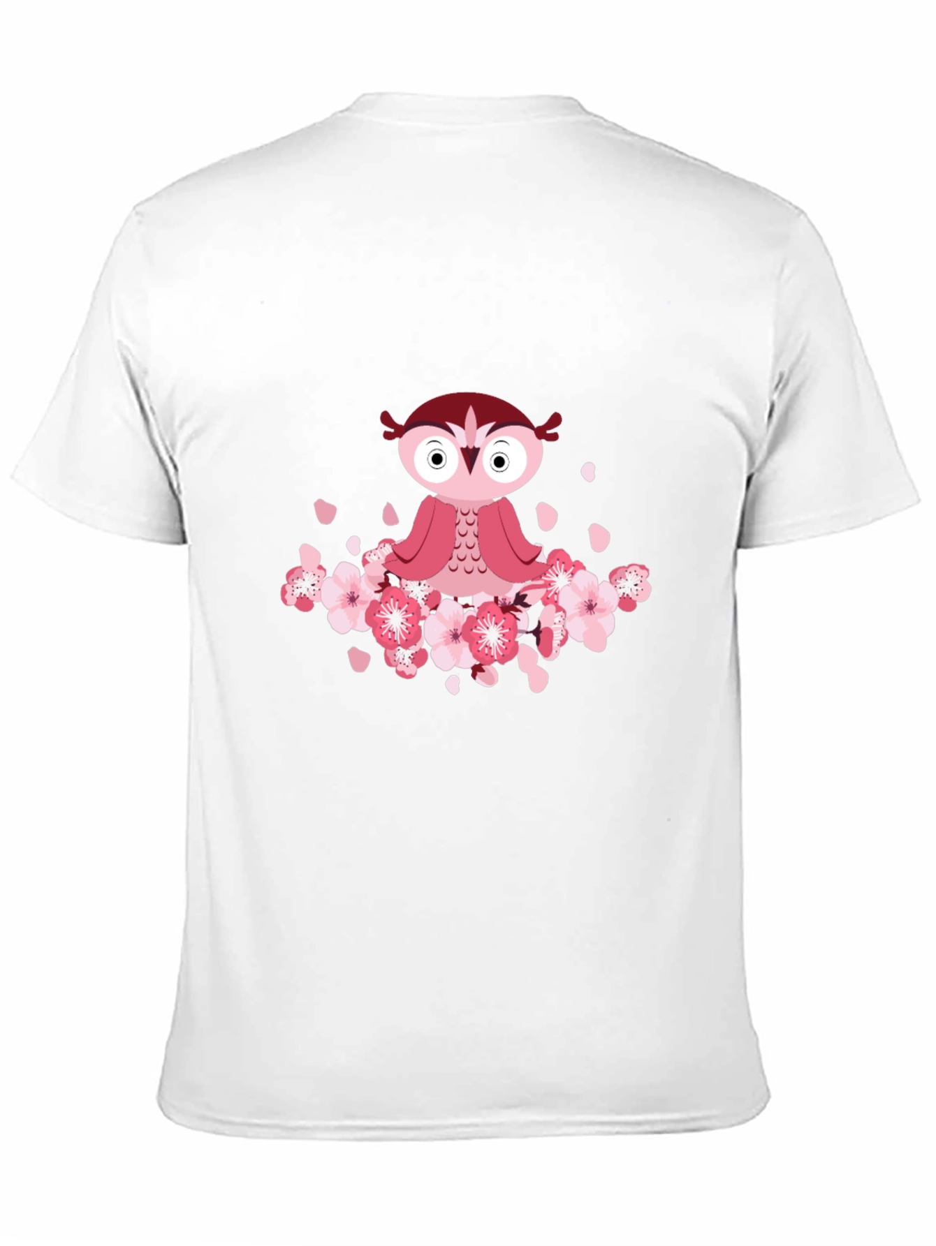 Owl & Cherry Blossom T-Shirt
