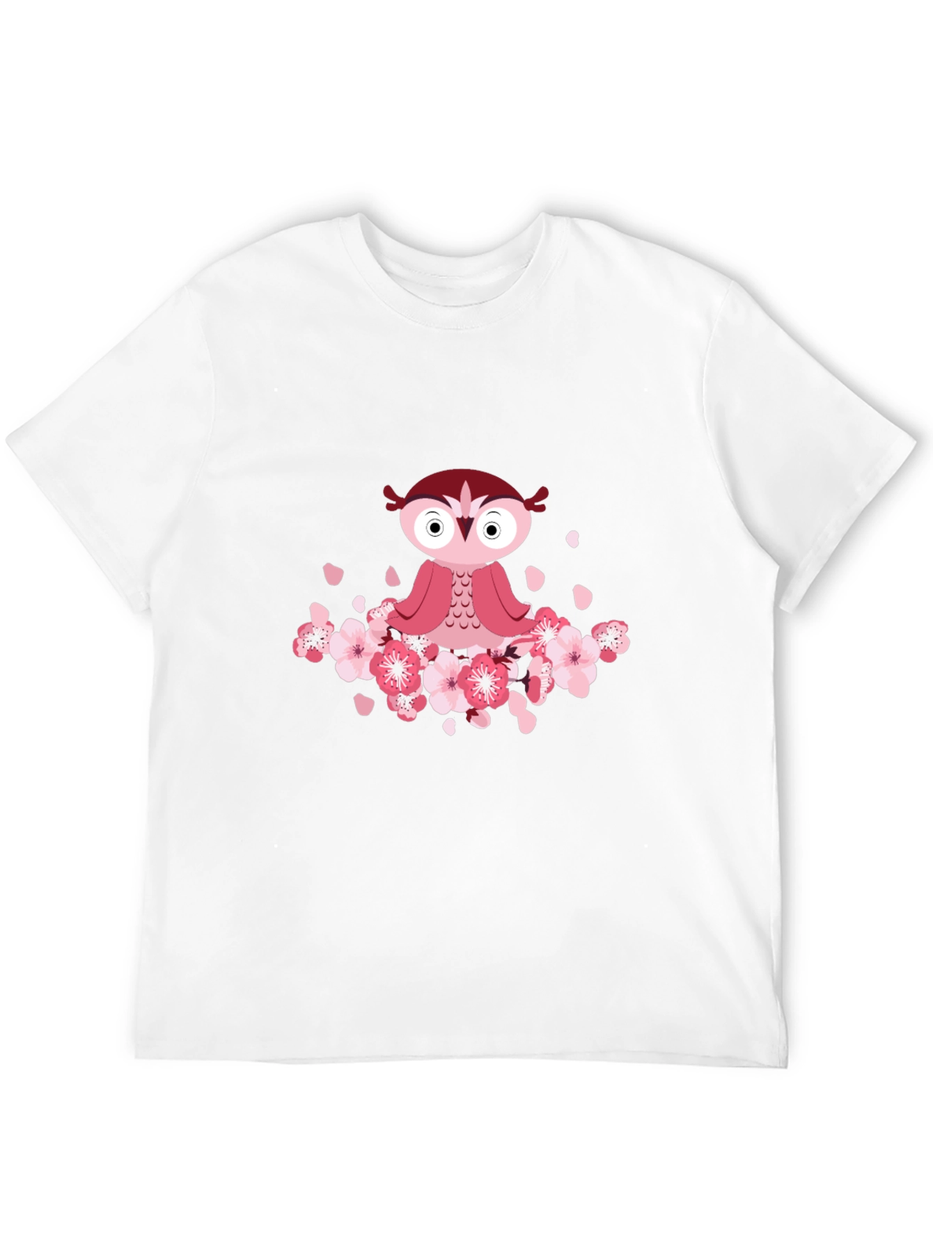 Owl & Cherry Blossom T-Shirt