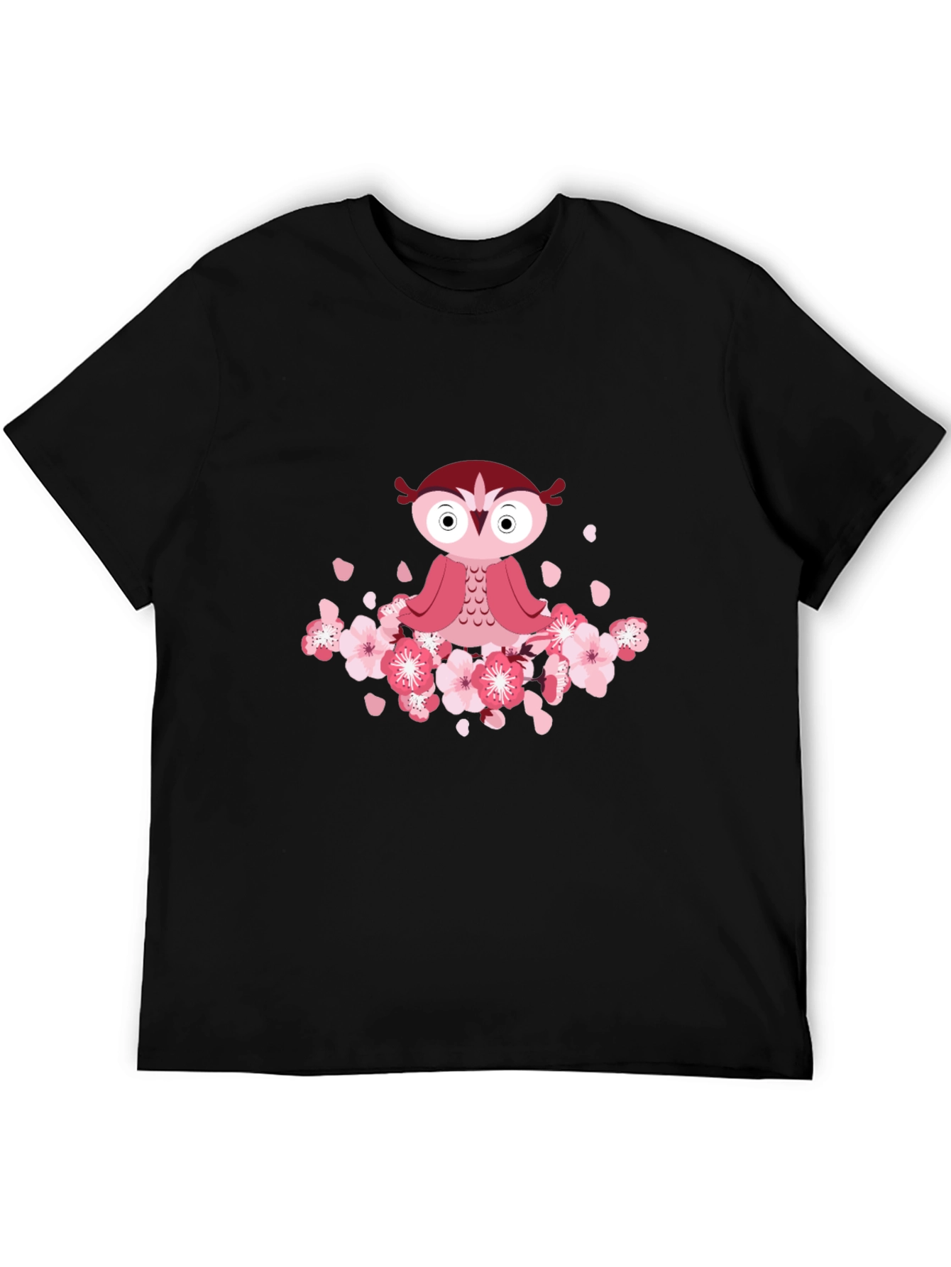 Owl & Cherry Blossom T-Shirt