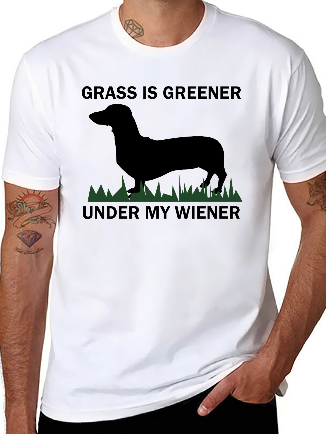 Grass Is Greener Dachshund T-Shirt