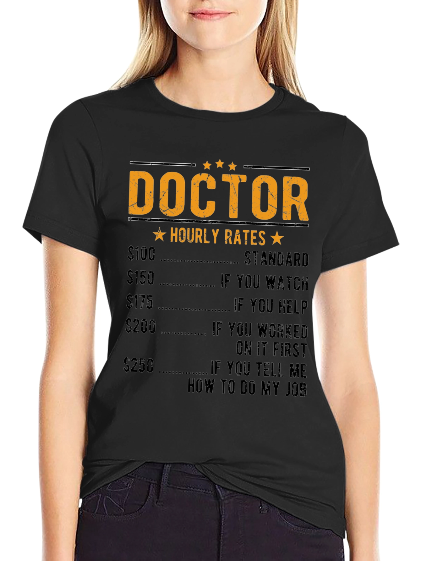 Doctor Hourly Rate Funny T-Shirt