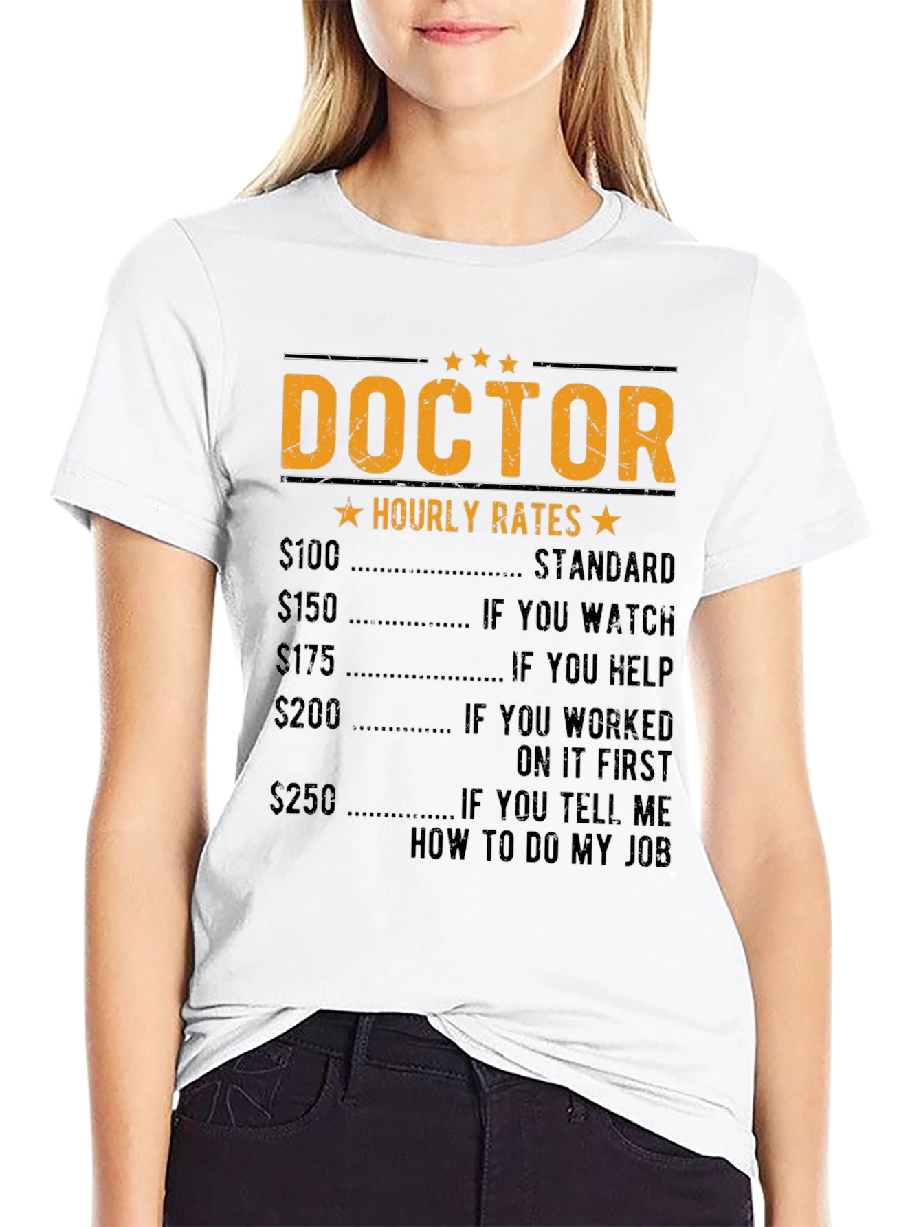 Doctor Hourly Rate Funny T-Shirt
