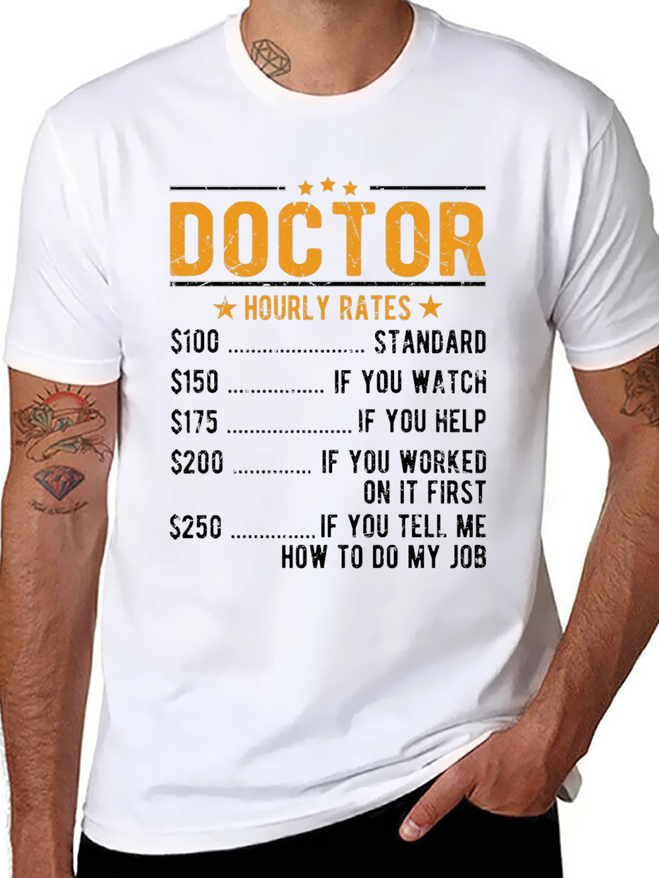 Doctor Hourly Rate Funny T-Shirt
