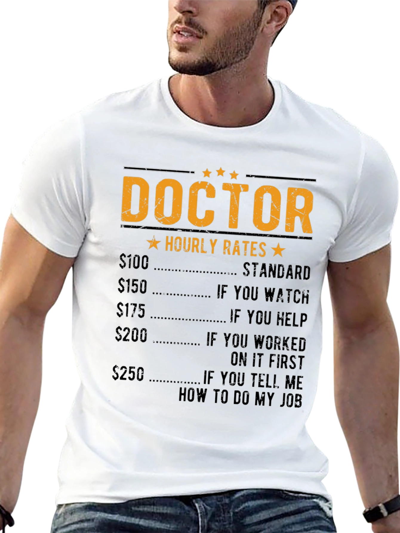 Doctor Hourly Rate Funny T-Shirt