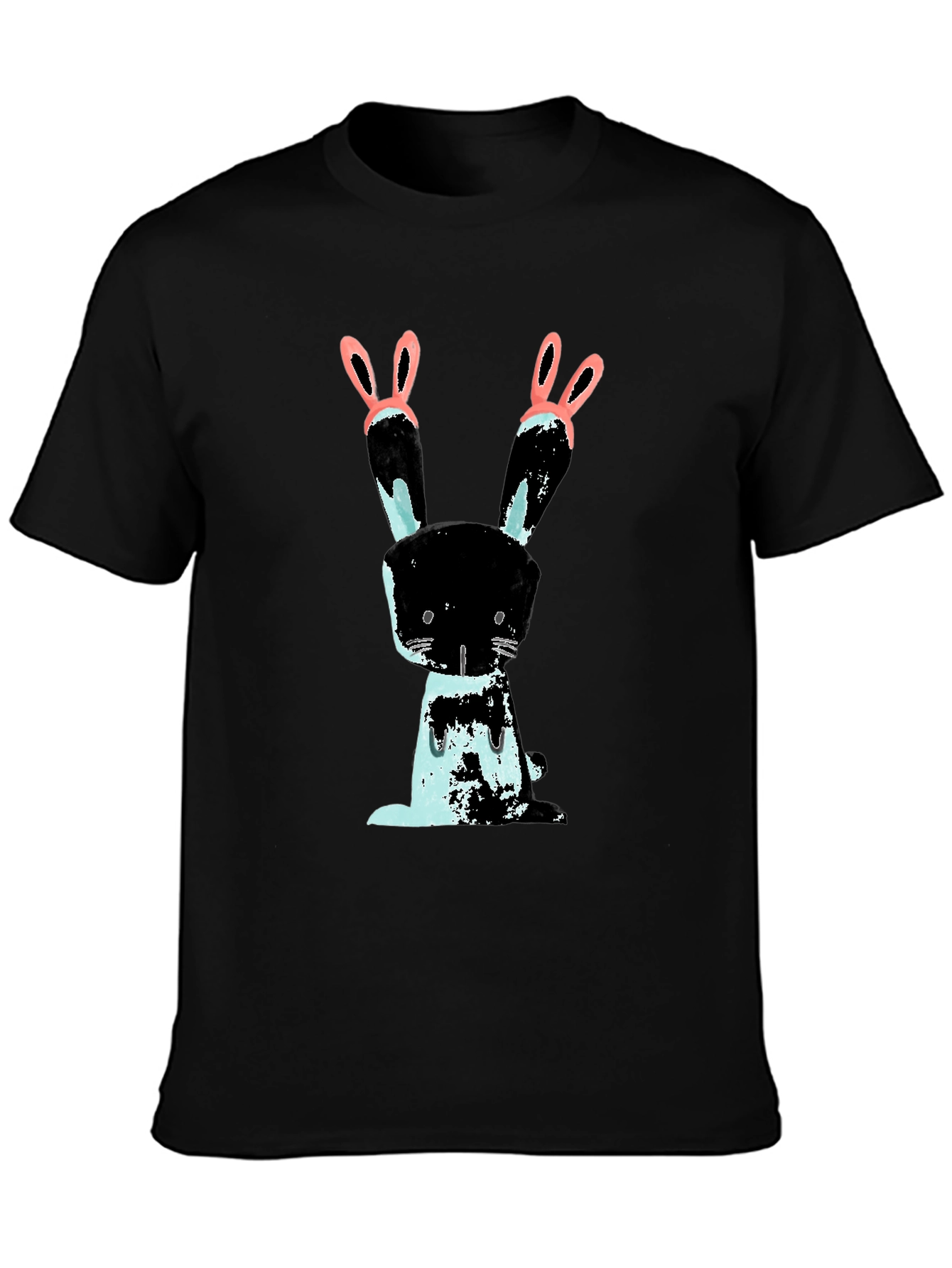 Bunny Graphic Black T-Shirt