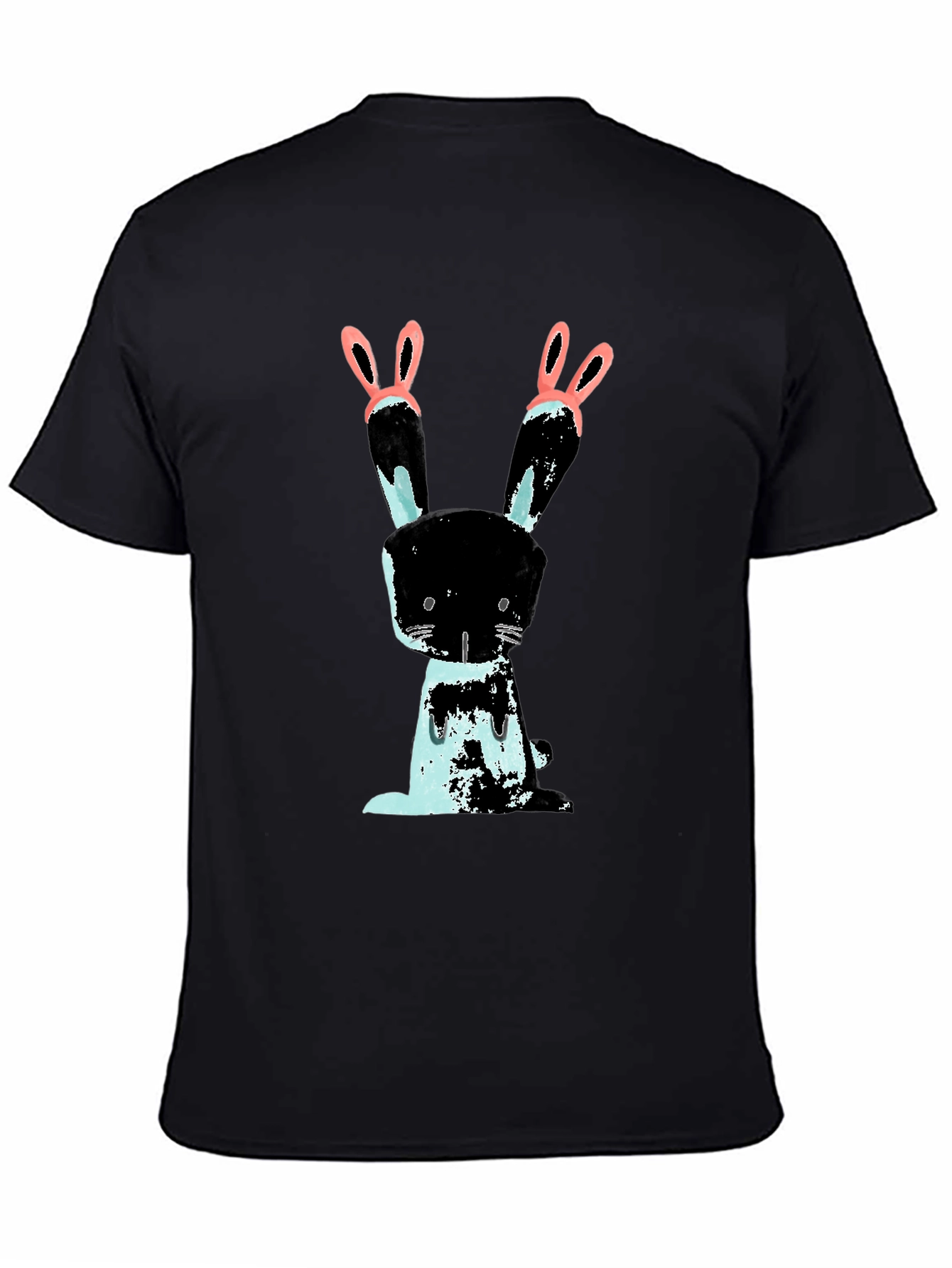Bunny Graphic Black T-Shirt