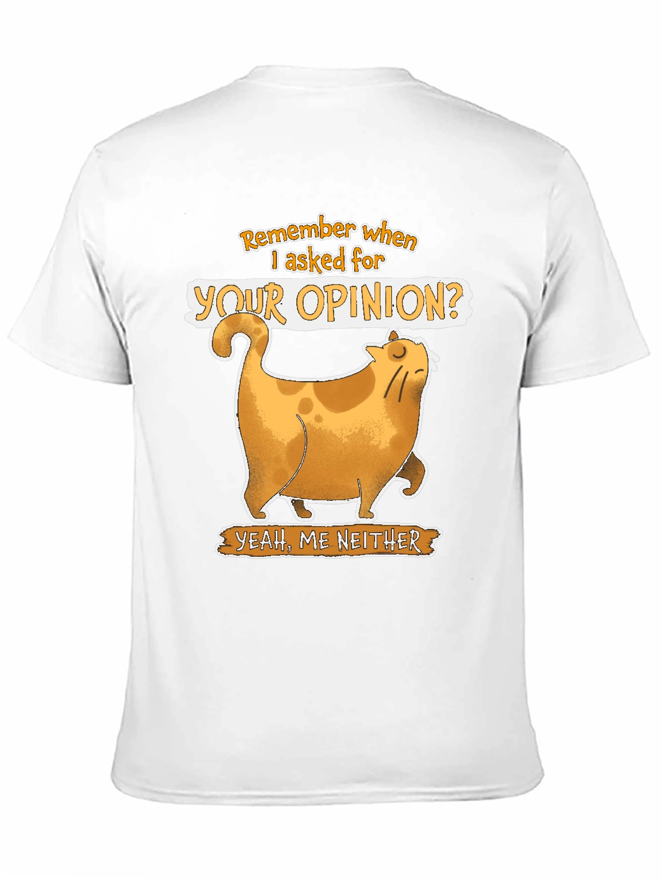 Sarcastic Cat T-Shirt - Remember When I Asked?