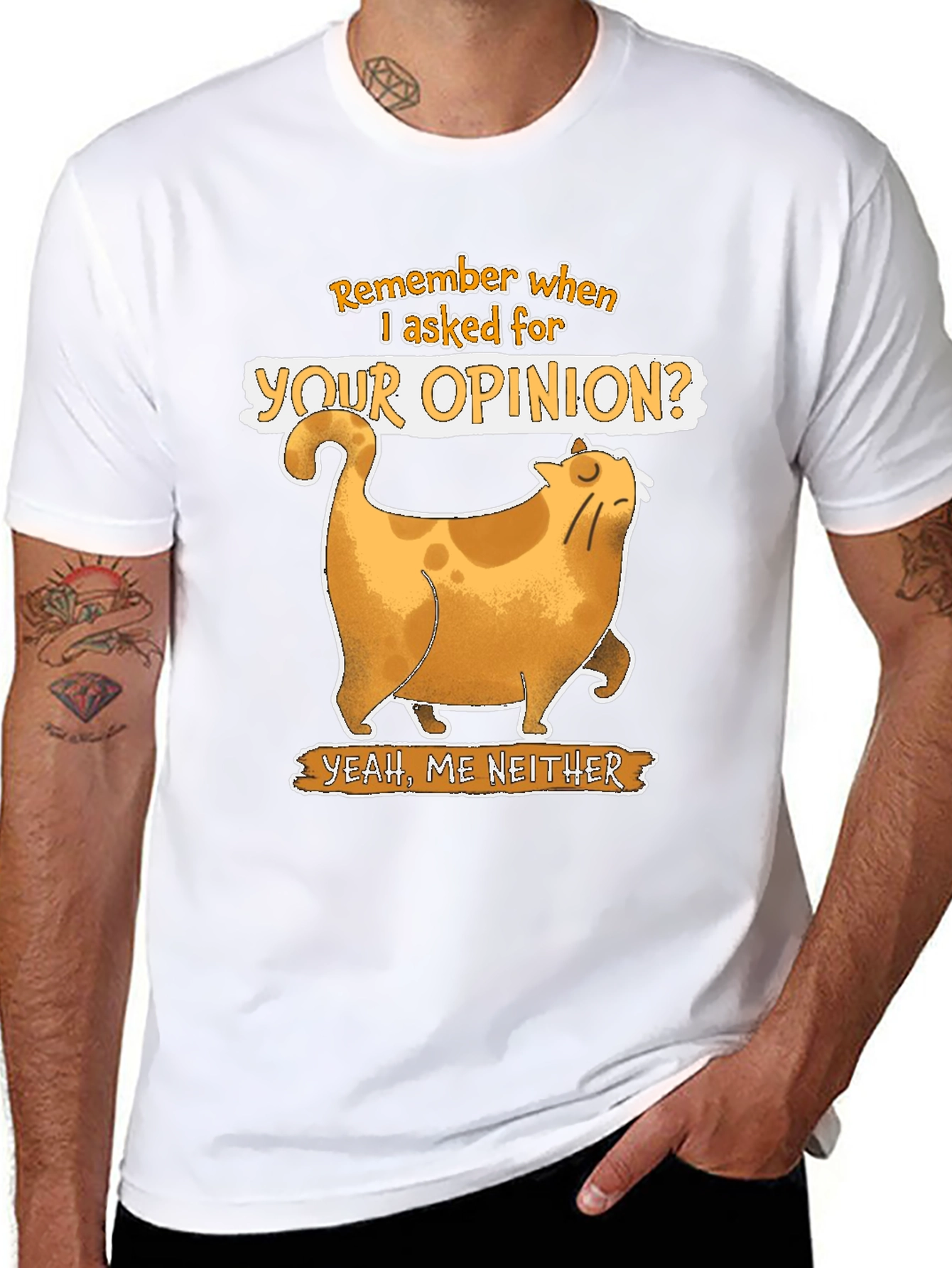Sarcastic Cat T-Shirt - Remember When I Asked?