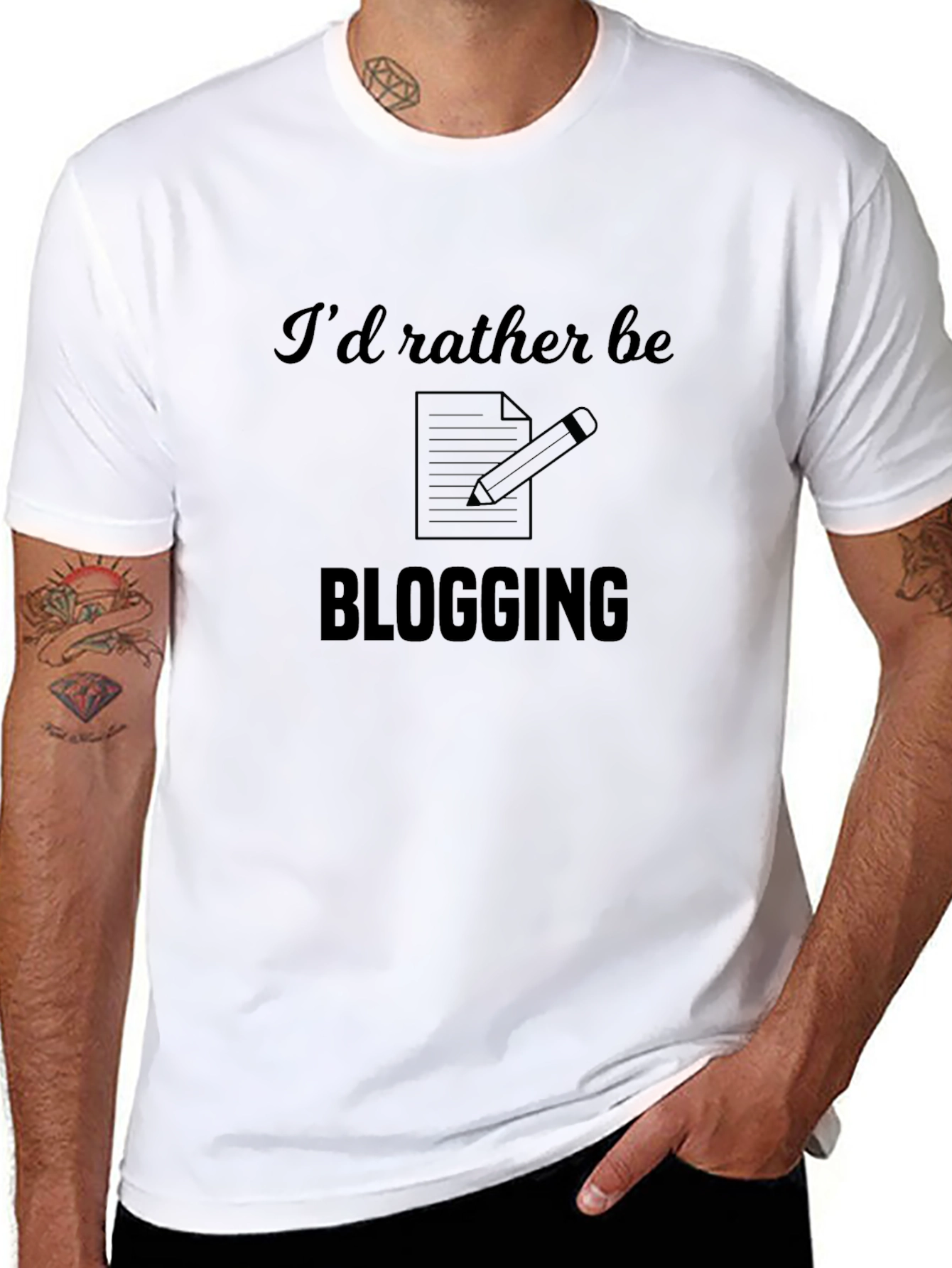 Blogging T-Shirt: Id Rather Be Blogging Tee