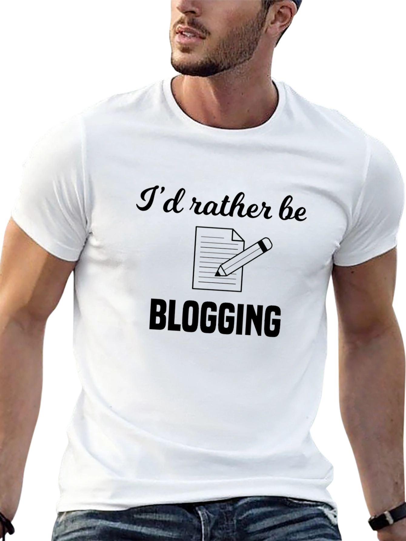 Blogging T-Shirt: Id Rather Be Blogging Tee