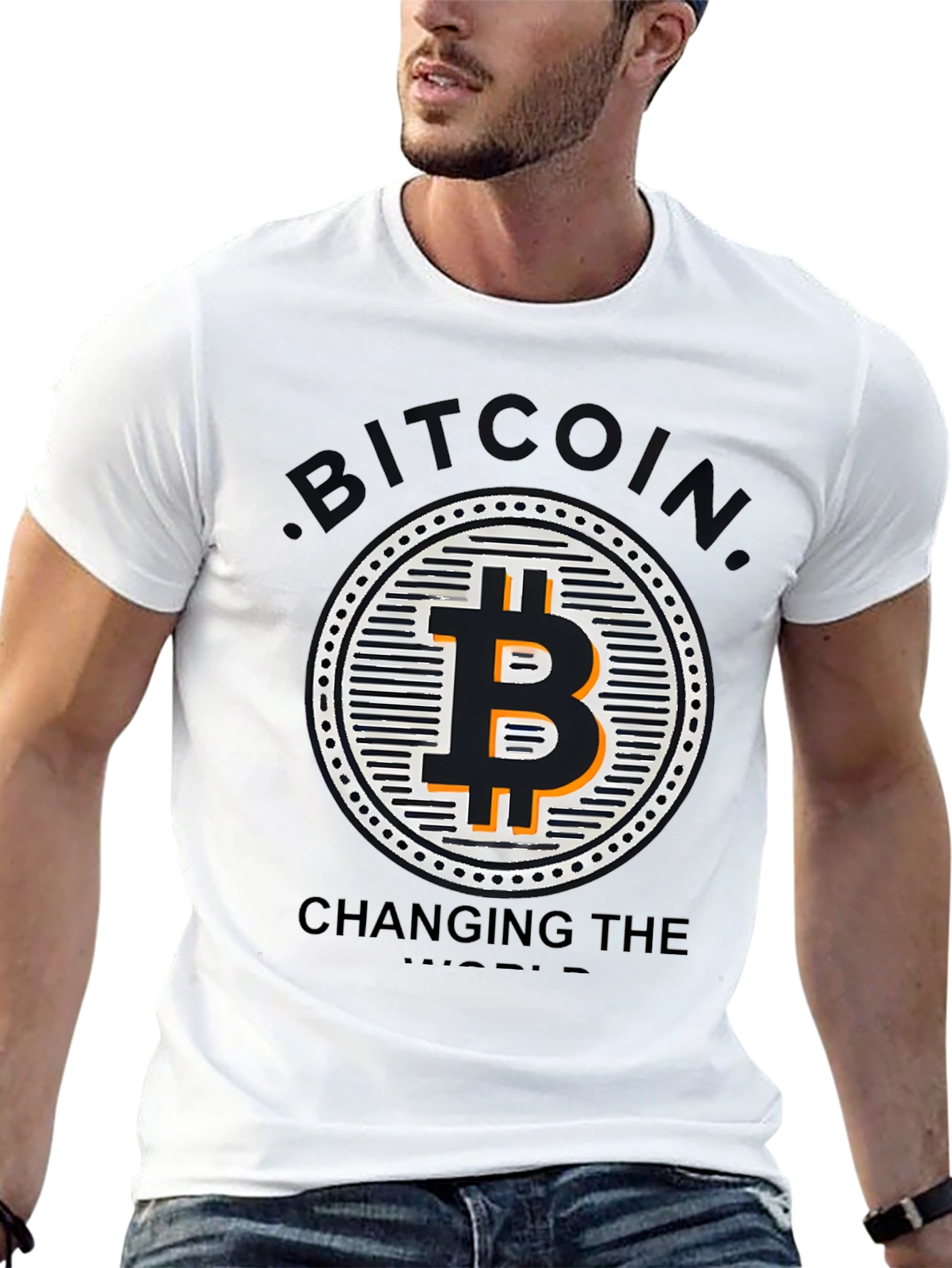 Bitcoin Changing the World Graphic T-Shirt