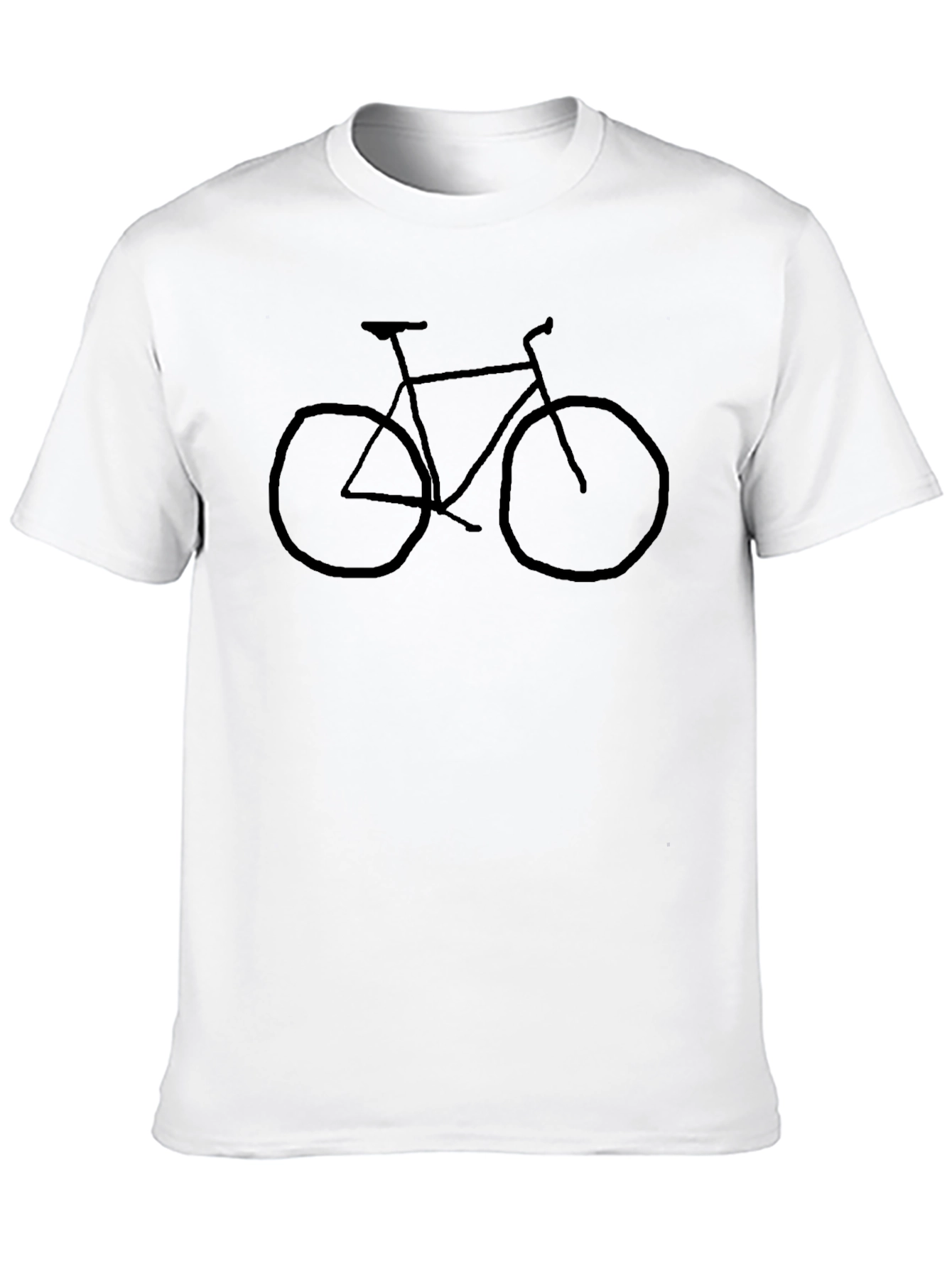Black Bicycle Graphic Tee - Casual Style