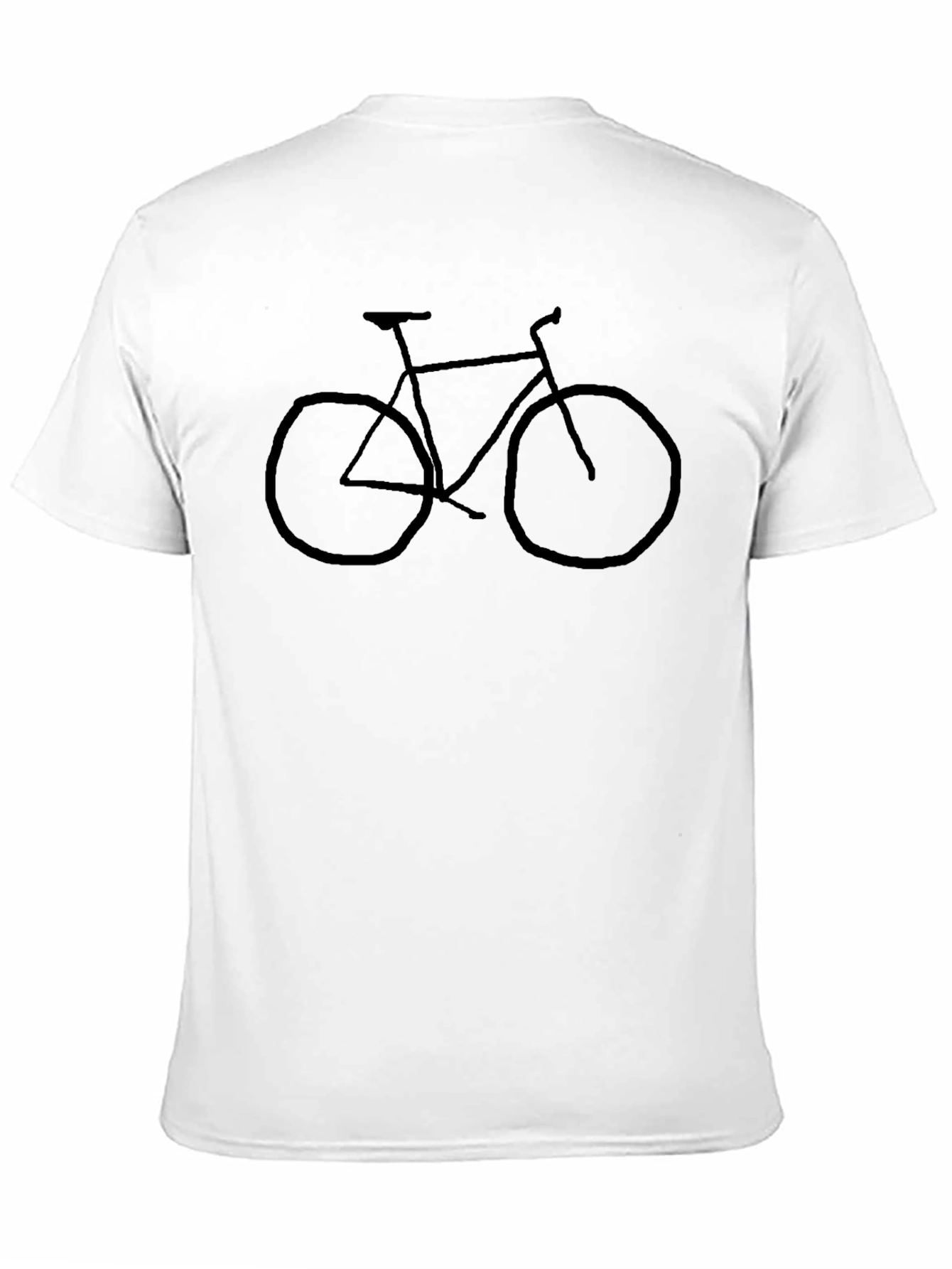 Black Bicycle Graphic Tee - Casual Style