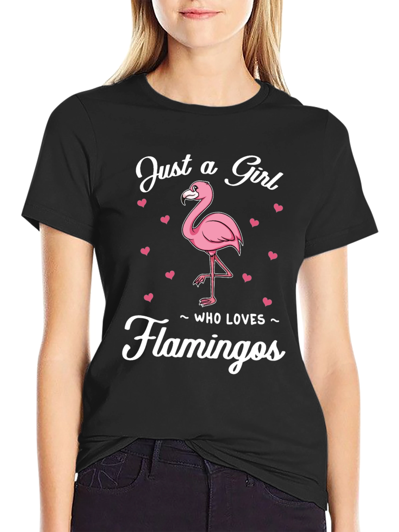 Just a Girl Who Loves Flamingos T-Shirt