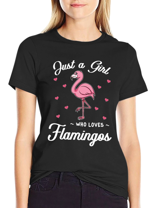 Just a Girl Who Loves Flamingos T-Shirt