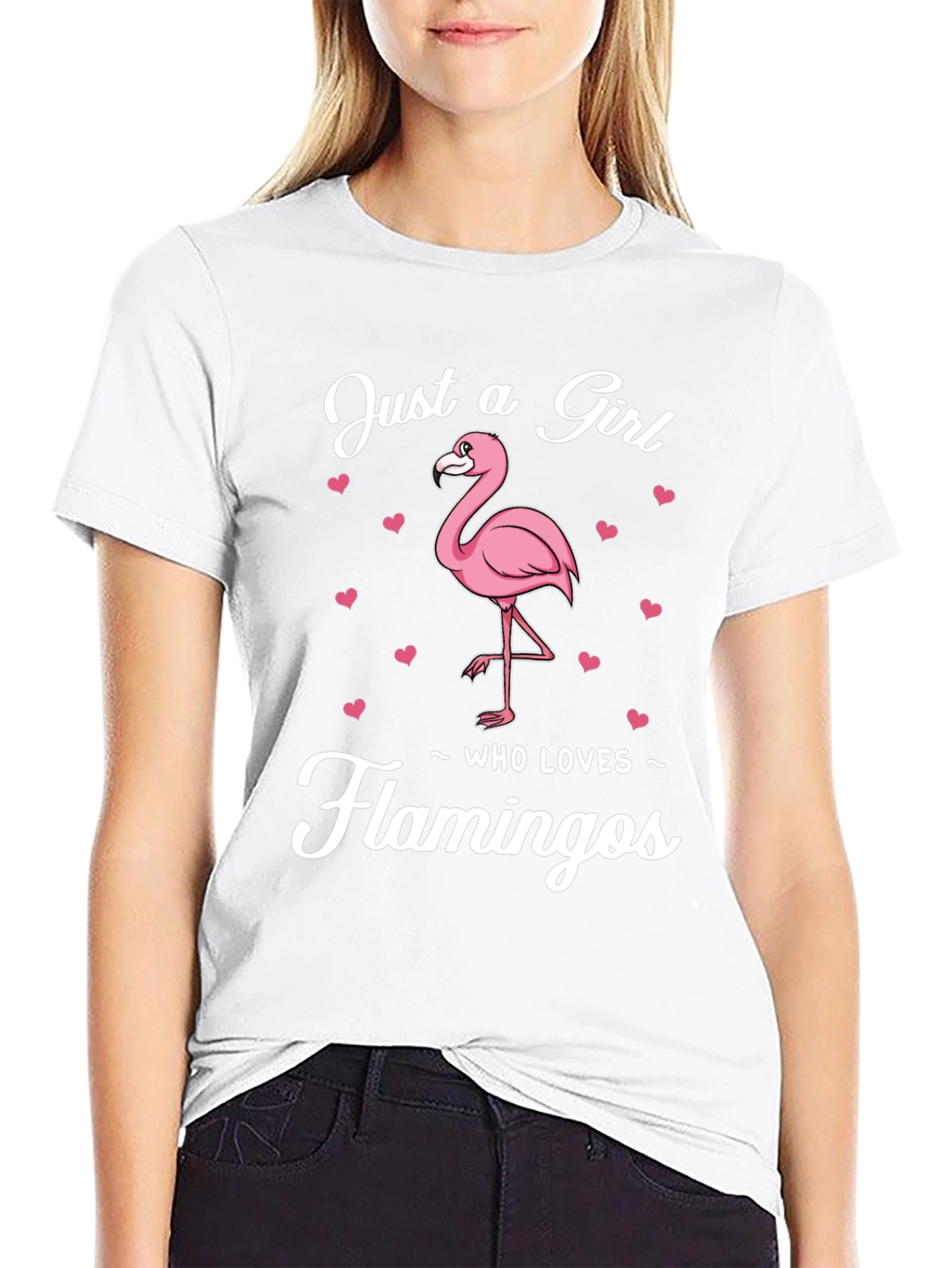 Just a Girl Who Loves Flamingos T-Shirt