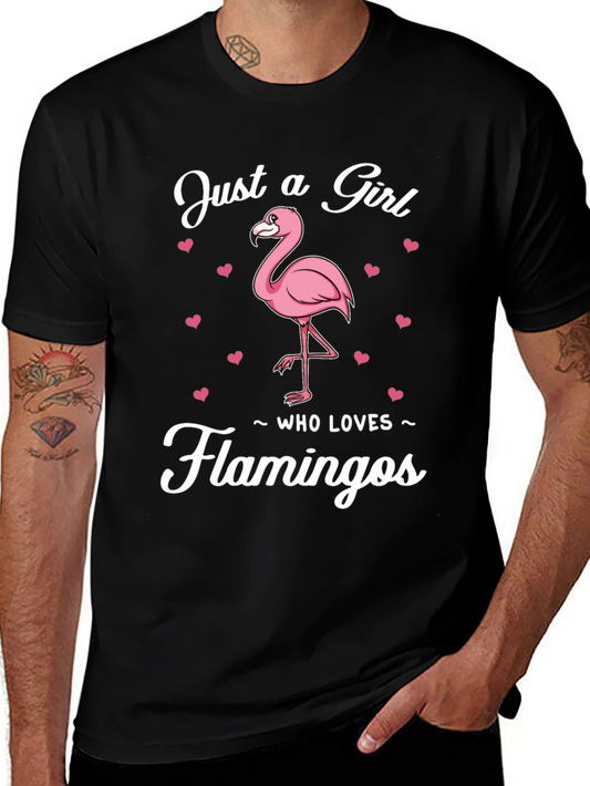 Just a Girl Who Loves Flamingos T-Shirt