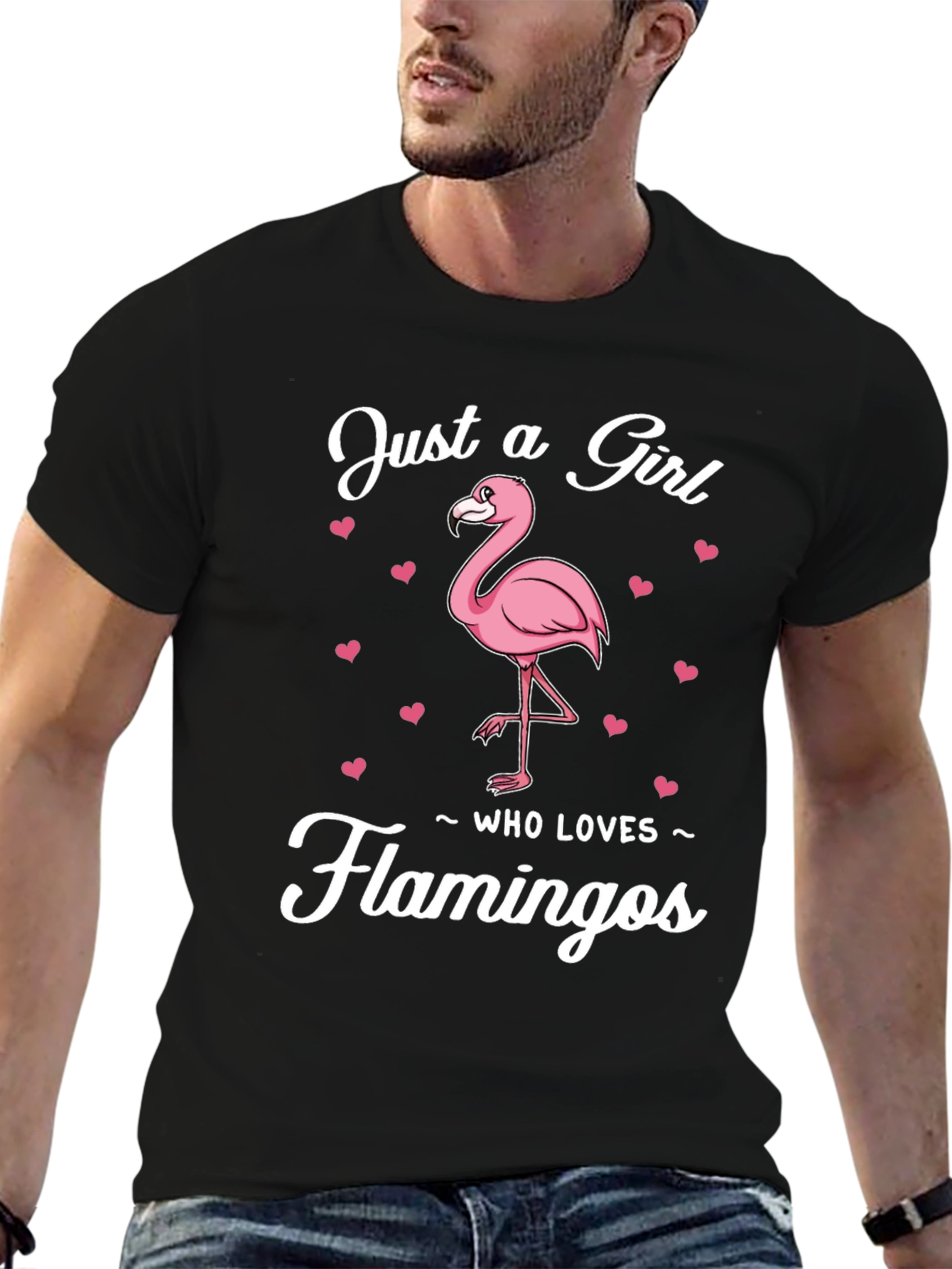 Just a Girl Who Loves Flamingos T-Shirt