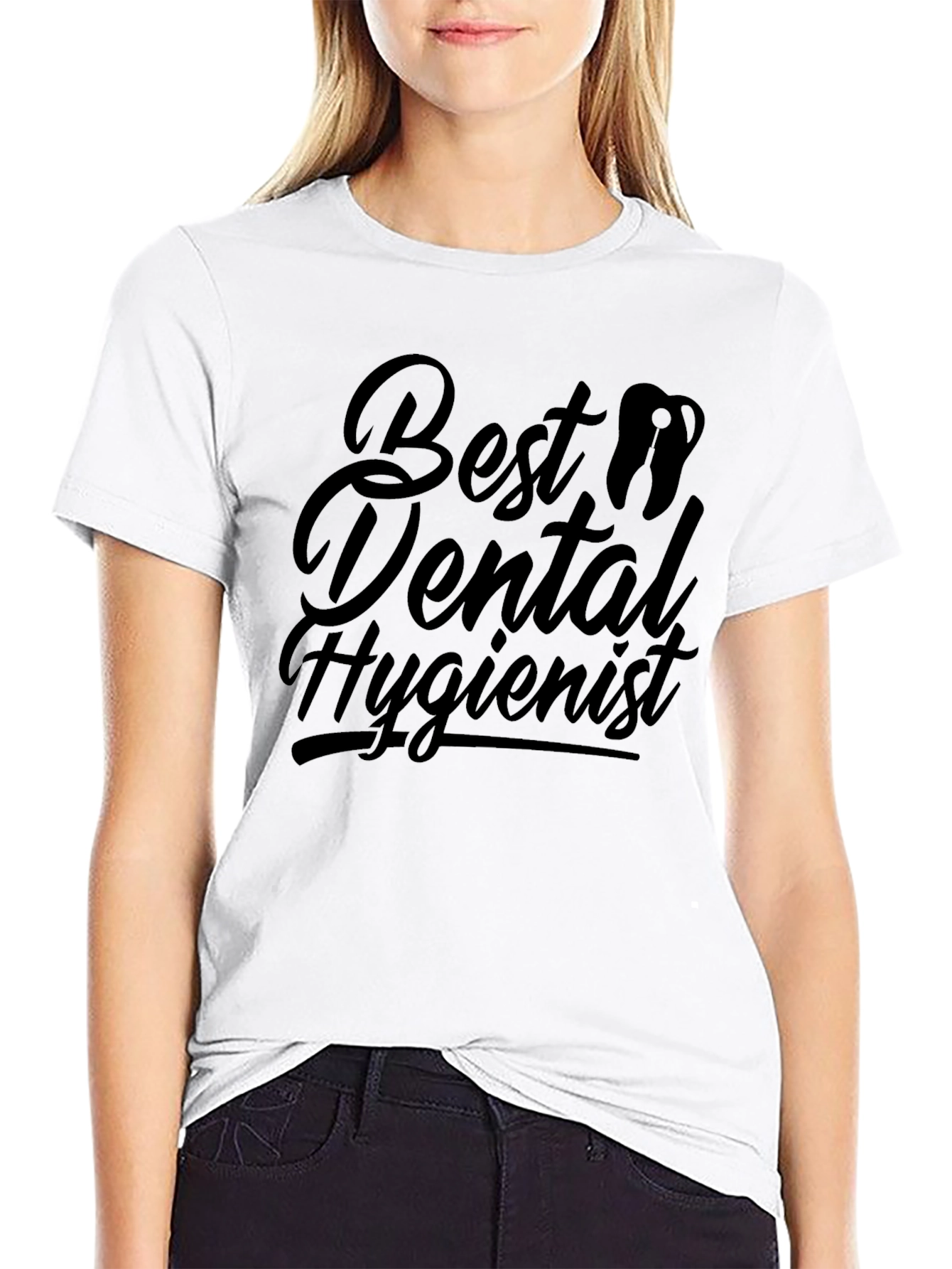 Best Dental Hygienist Black T-Shirt