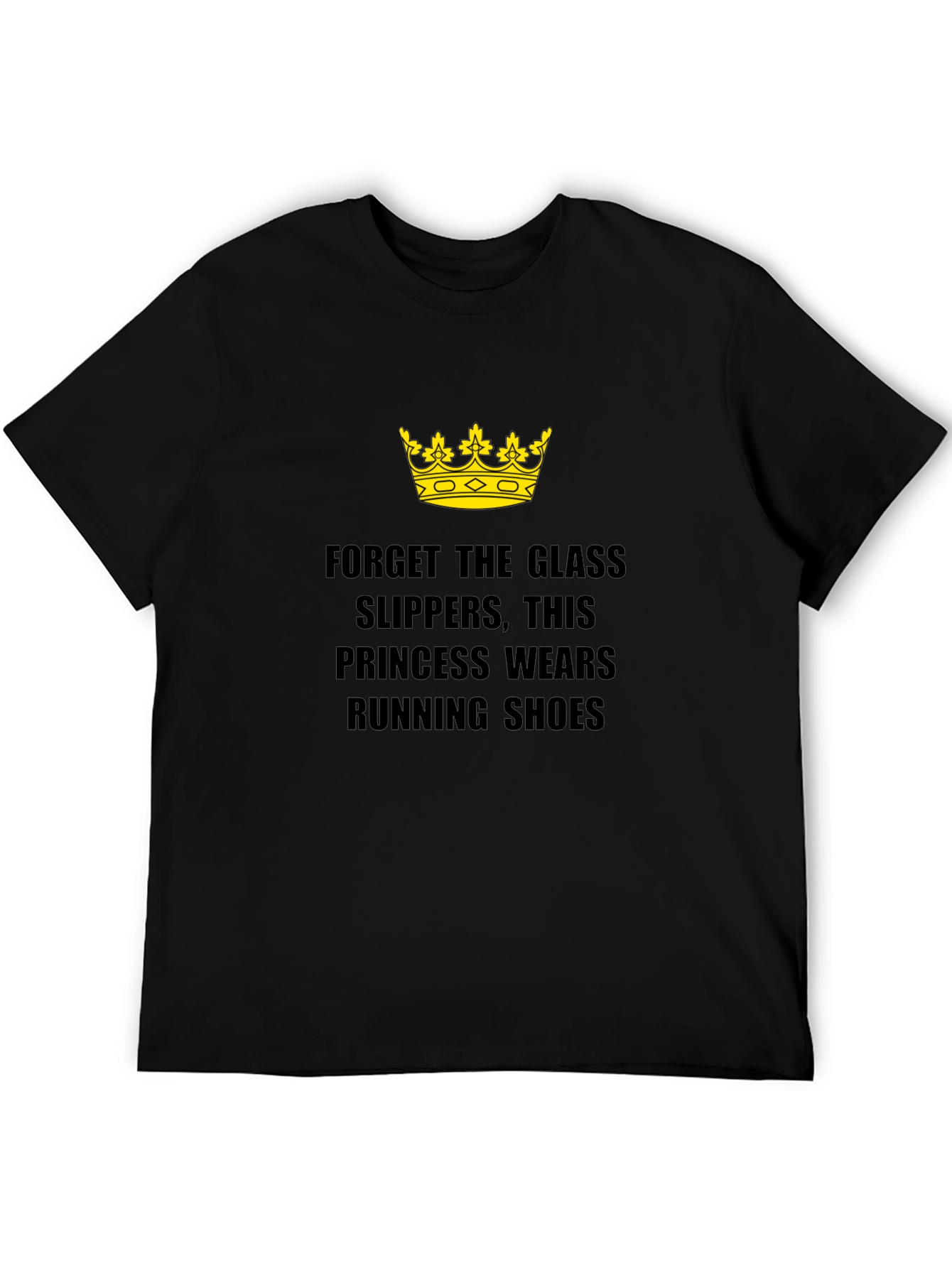 Princess Running Shoes Black T-Shirt