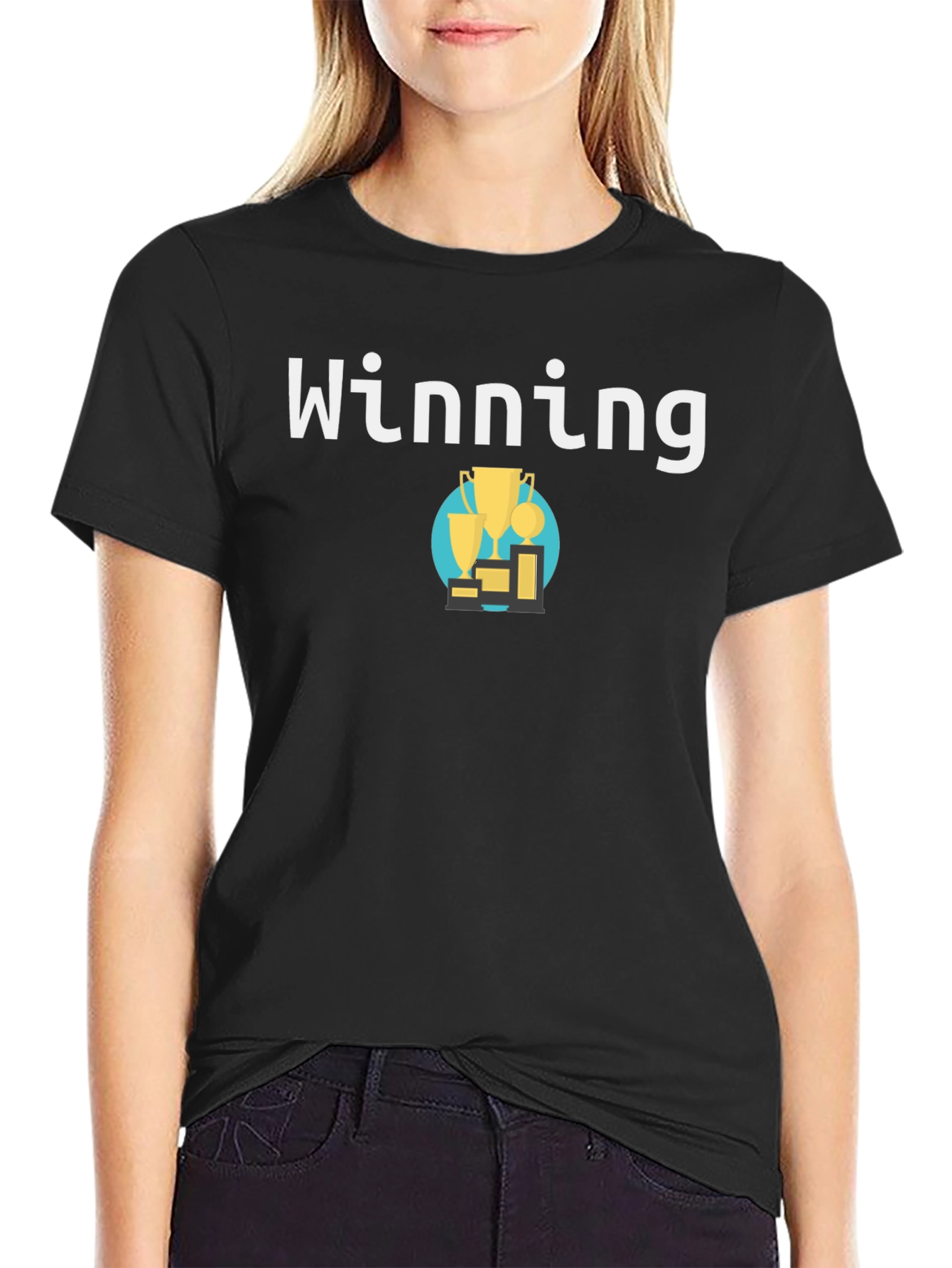 Winning T-Shirt - Black Graphic Tee