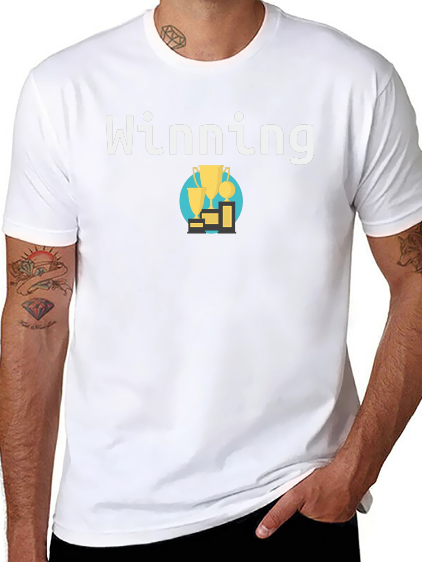 Winning T-Shirt - Black Graphic Tee