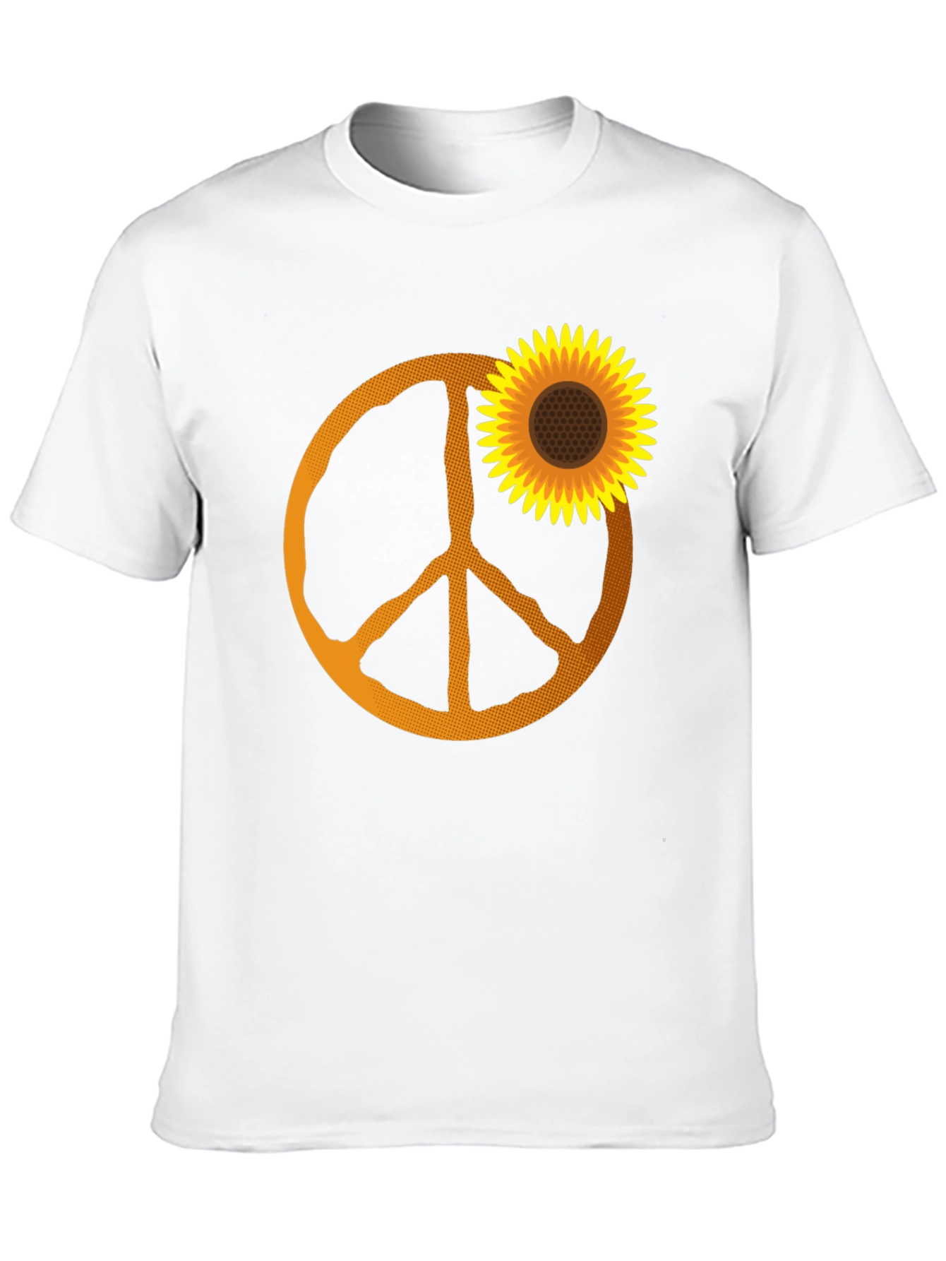 Sunflower Peace Sign Graphic Tee