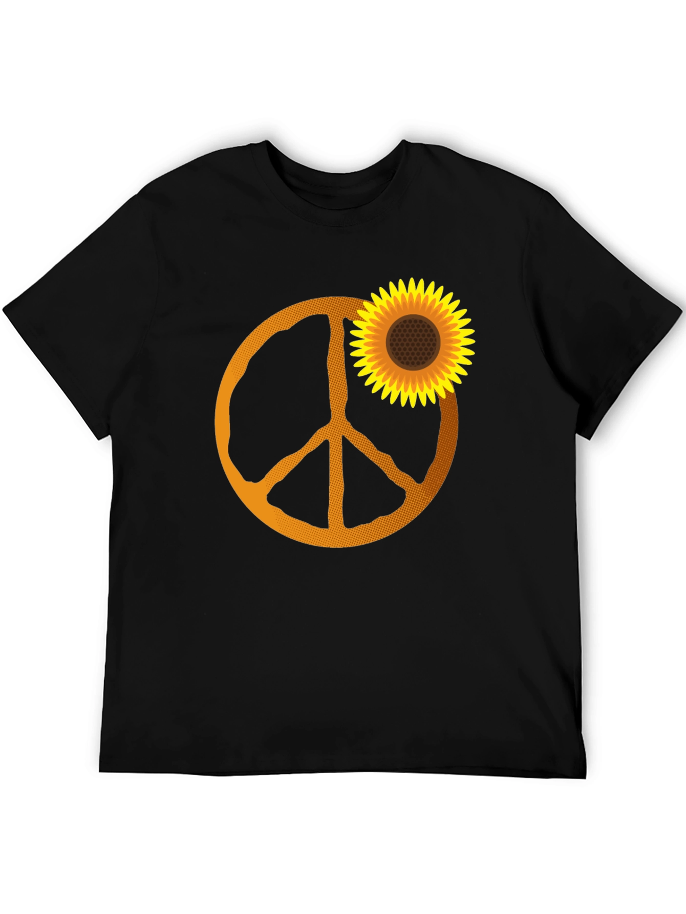 Sunflower Peace Sign Graphic Tee