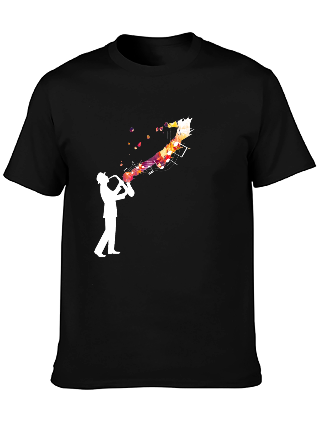 Jazz Musician Graphic Tee - Black