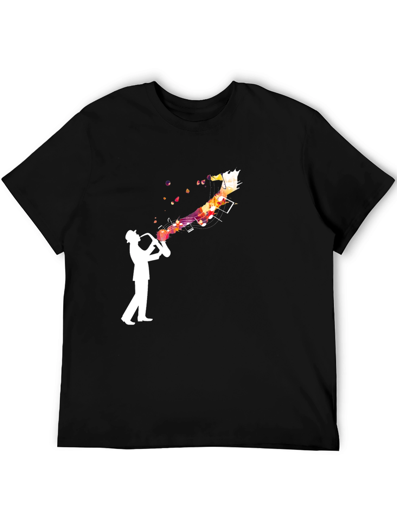 Jazz Musician Graphic Tee - Black