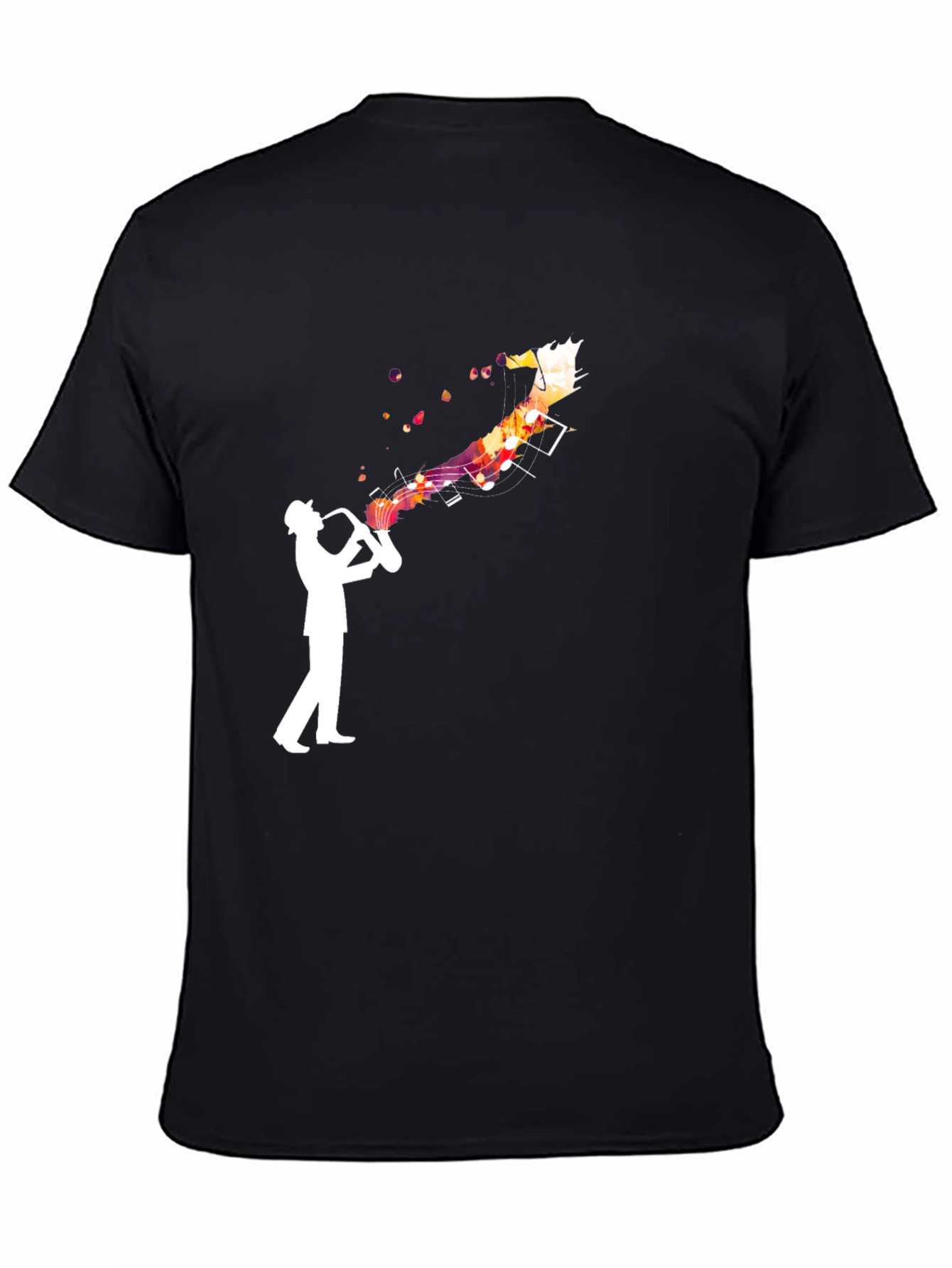 Jazz Musician Graphic Tee - Black
