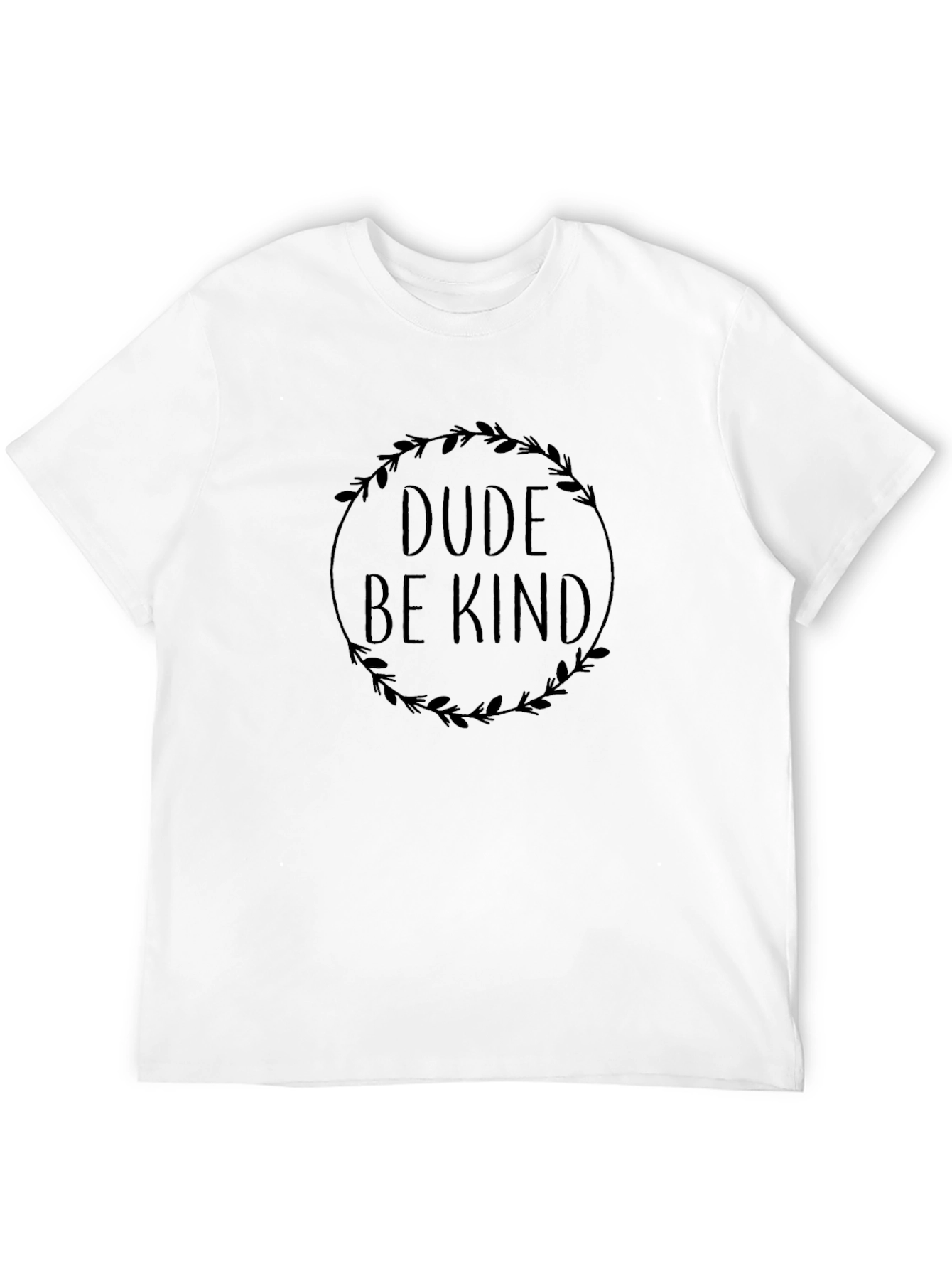 Dude Be Kind Graphic Tee - Soft Black T-Shirt