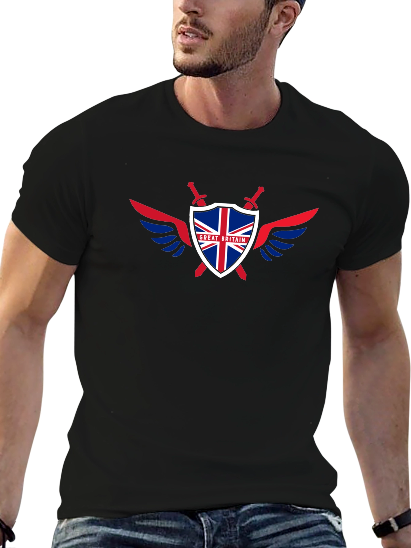 Great Britain Flag Shield T-Shirt