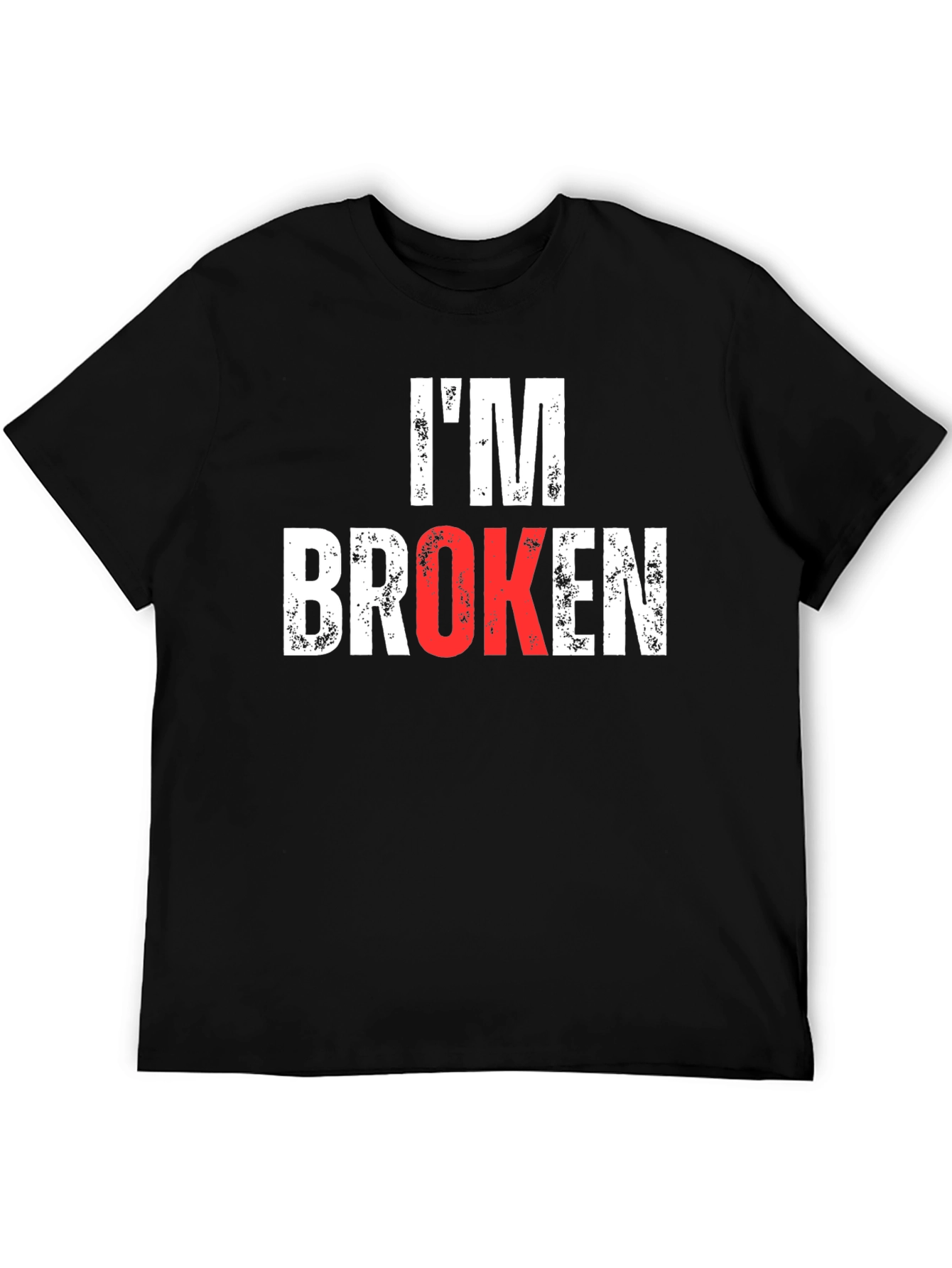 Im Broken Graphic Tee - Mens Black T-Shirt