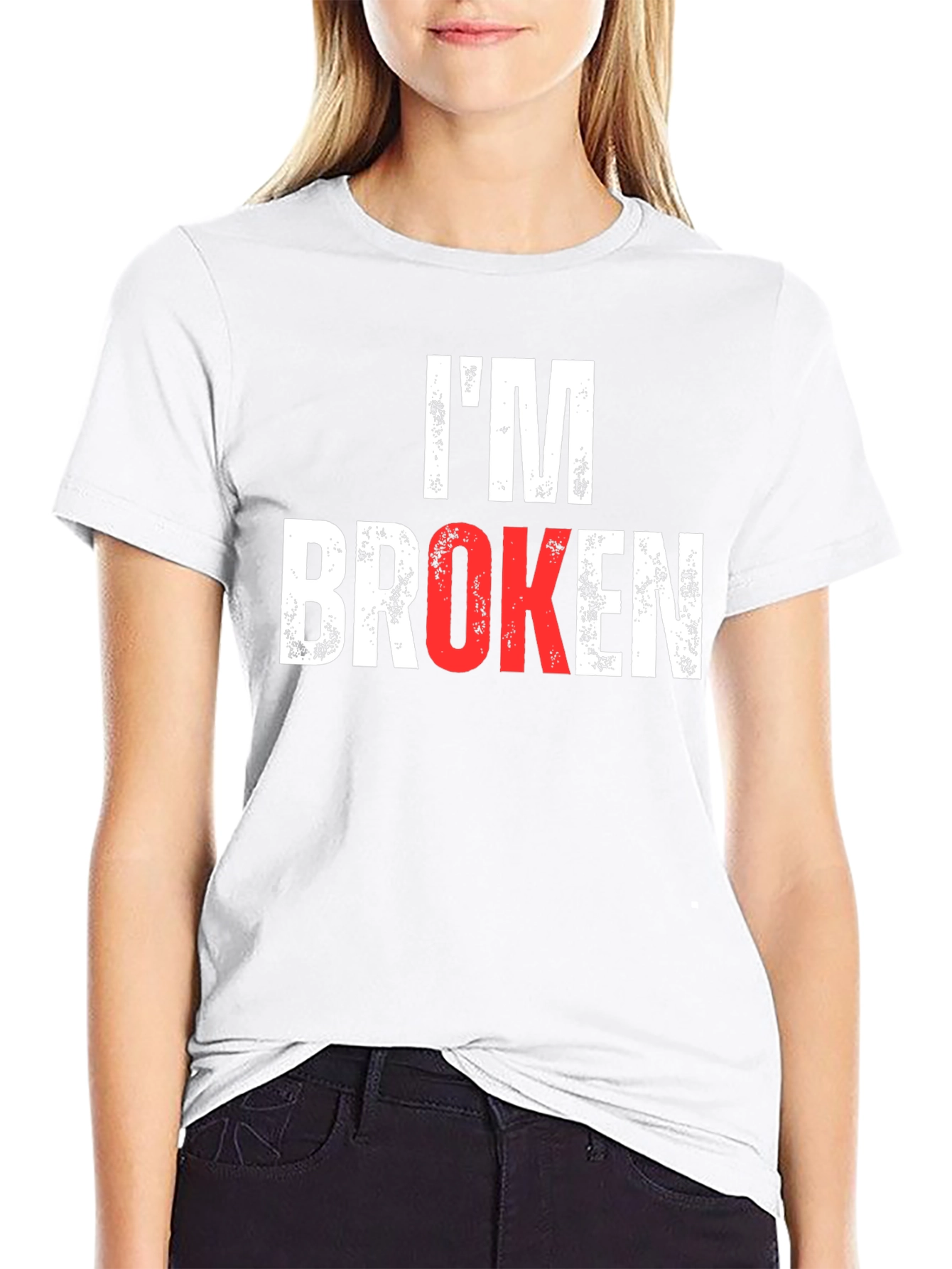 Im Broken Graphic Tee - Mens Black T-Shirt