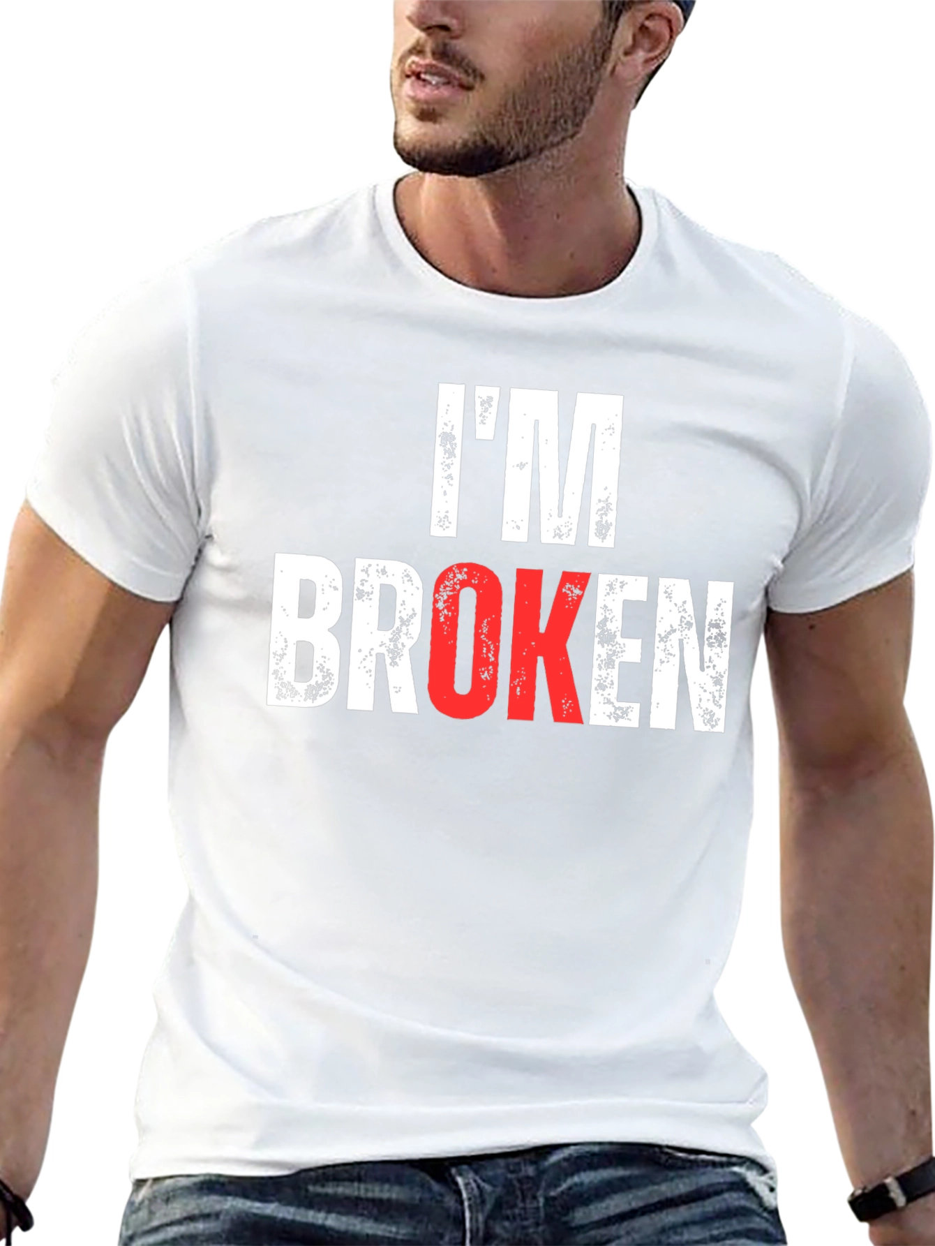 Im Broken Graphic Tee - Mens Black T-Shirt