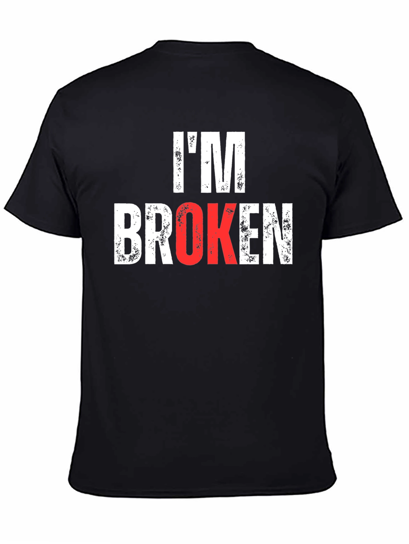 Im Broken Graphic Tee - Mens Black T-Shirt