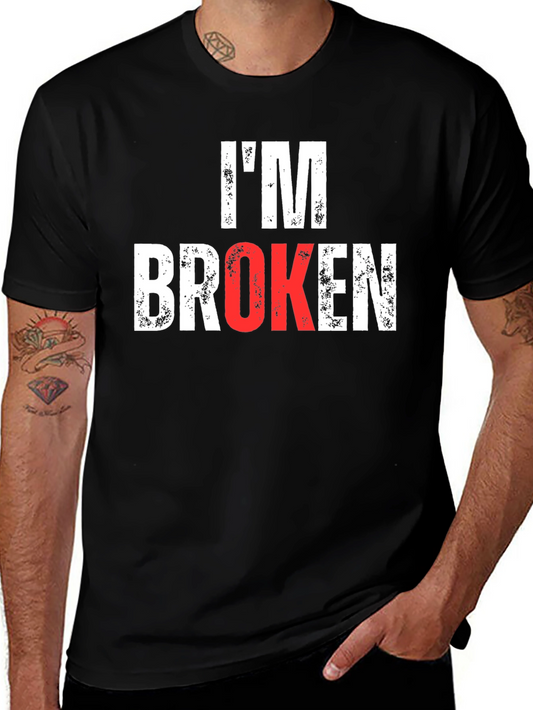 Im Broken Graphic Tee - Mens Black T-Shirt