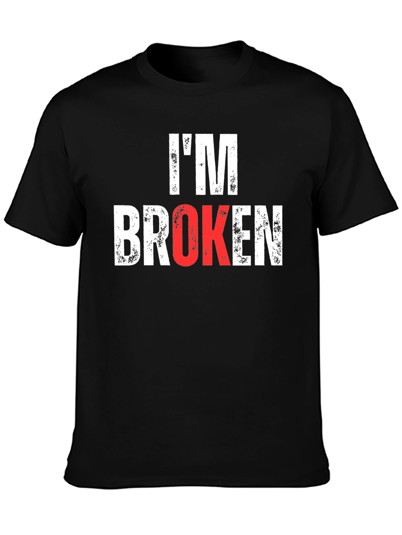 Im Broken Graphic Tee - Mens Black T-Shirt